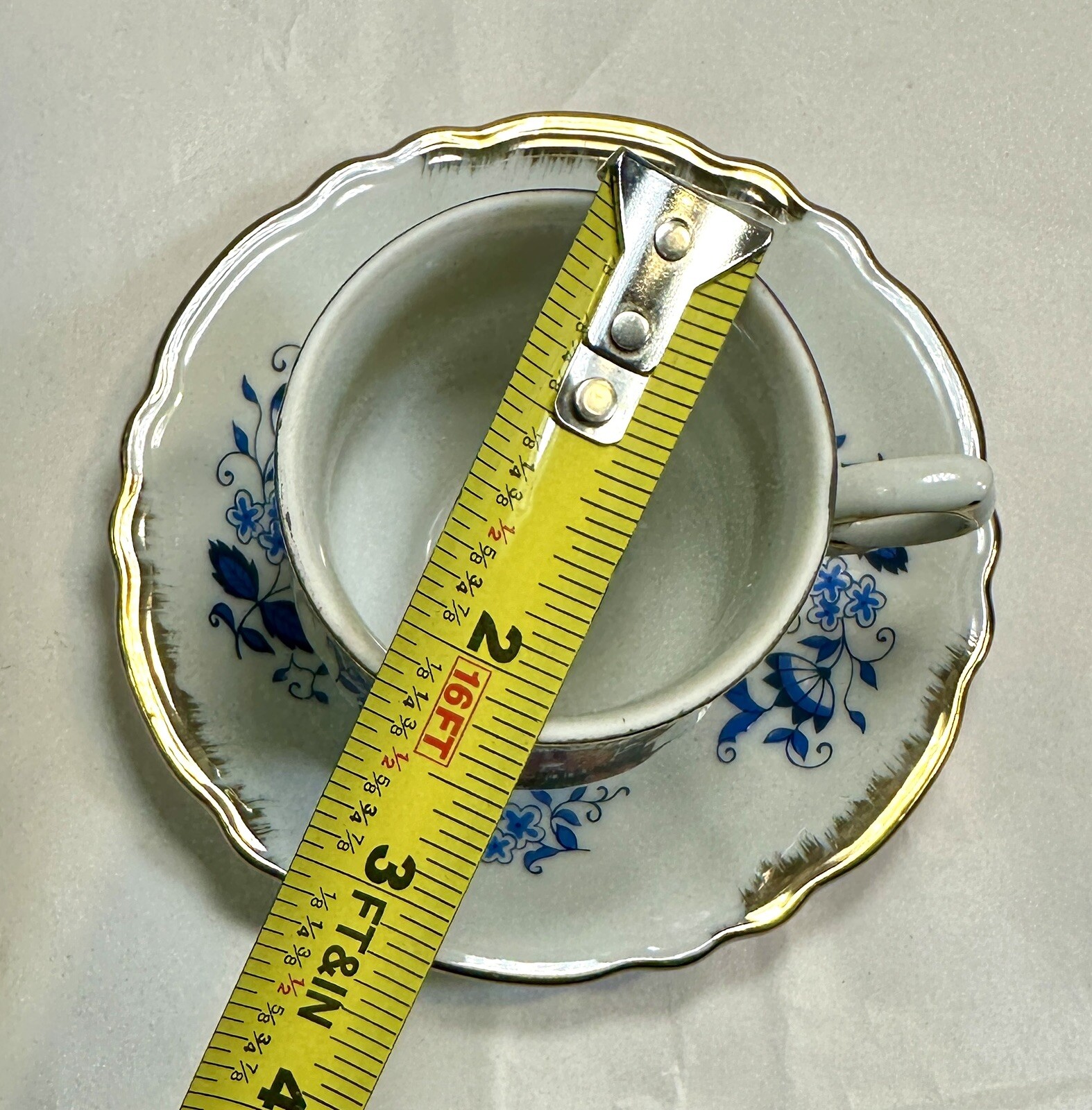 Vintage Ceramic Cedar Point Amusement Land Teacup and Saucer - Original Tags - Image 9