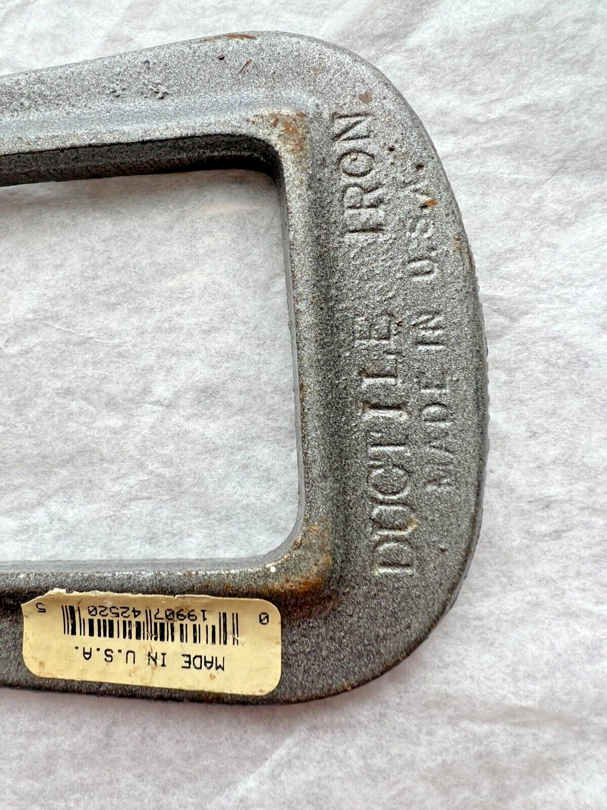Ductile Iron C- Clamp 3 1/4" Deep 2 1/4"  #252 Made in USA - Image 2