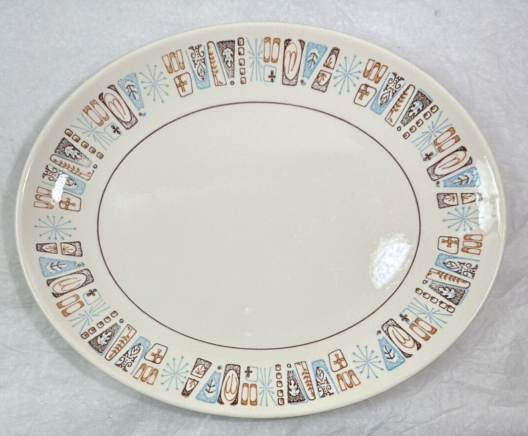 Taylor Smith Taylorstone Moderne Atomic Platter - 13 1/2" by 11" - Image 3