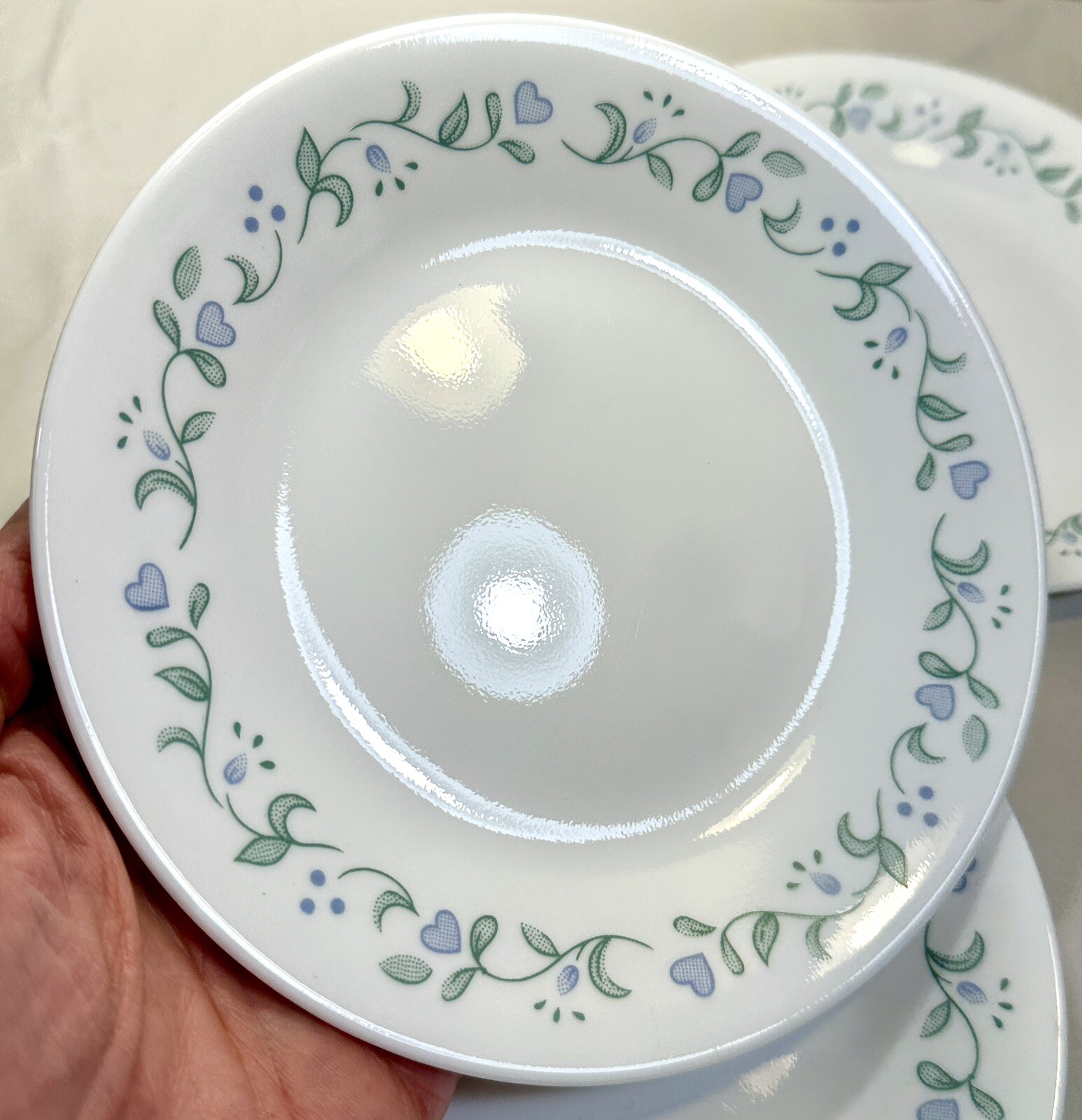 Set Of 3 Corelle Country Cottage 6 3/4" Bread & Butter / Dessert Plates - NEW - Image 1