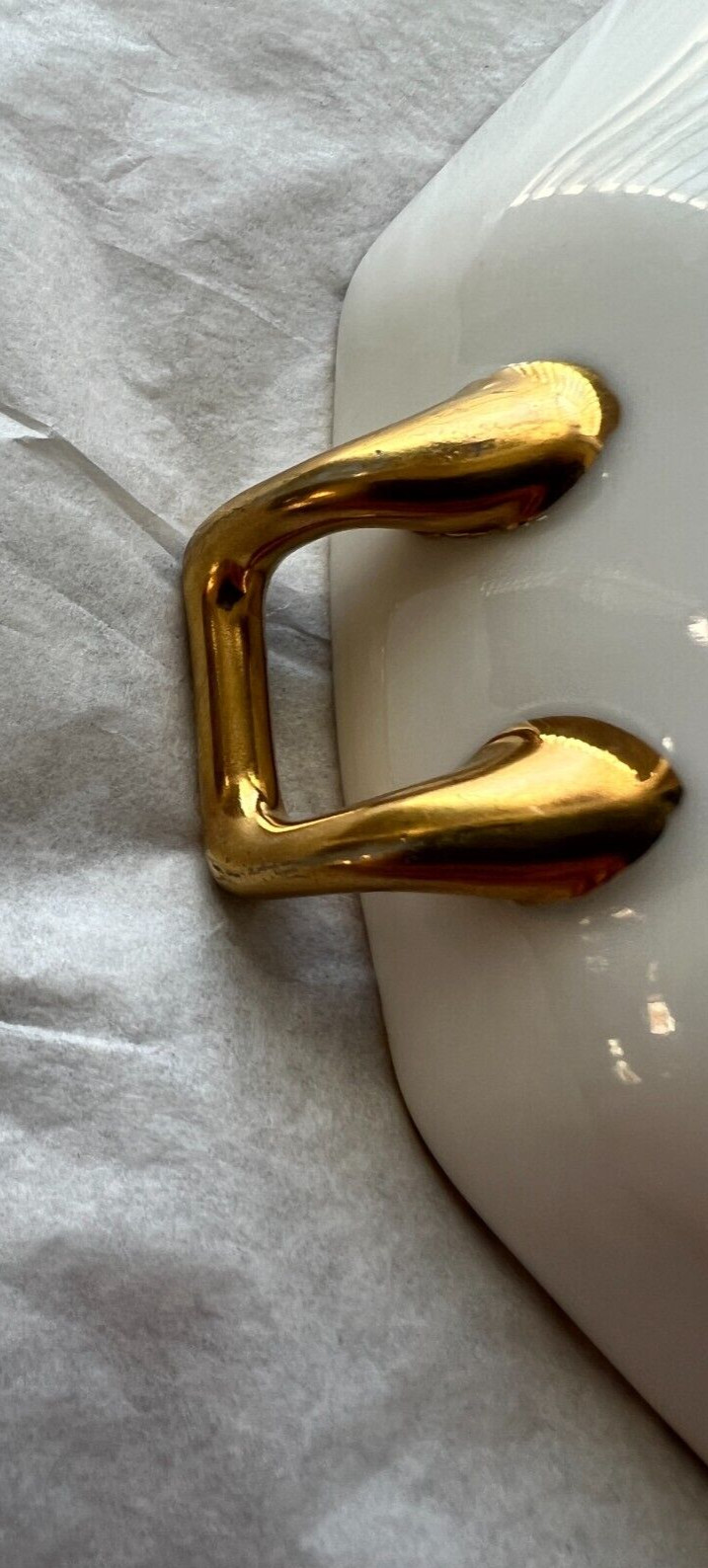 Vintage Nippon Japan Hand Painted Double Handle Candy Dish Bowl - Image 5