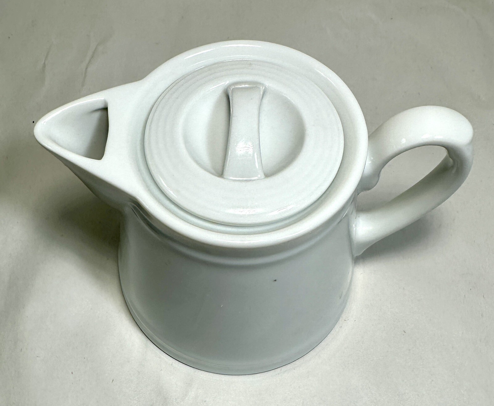 William Sonoma Brasserie White Coffee Pot / Tea Pot - 4" Tall - Japan - Image 1