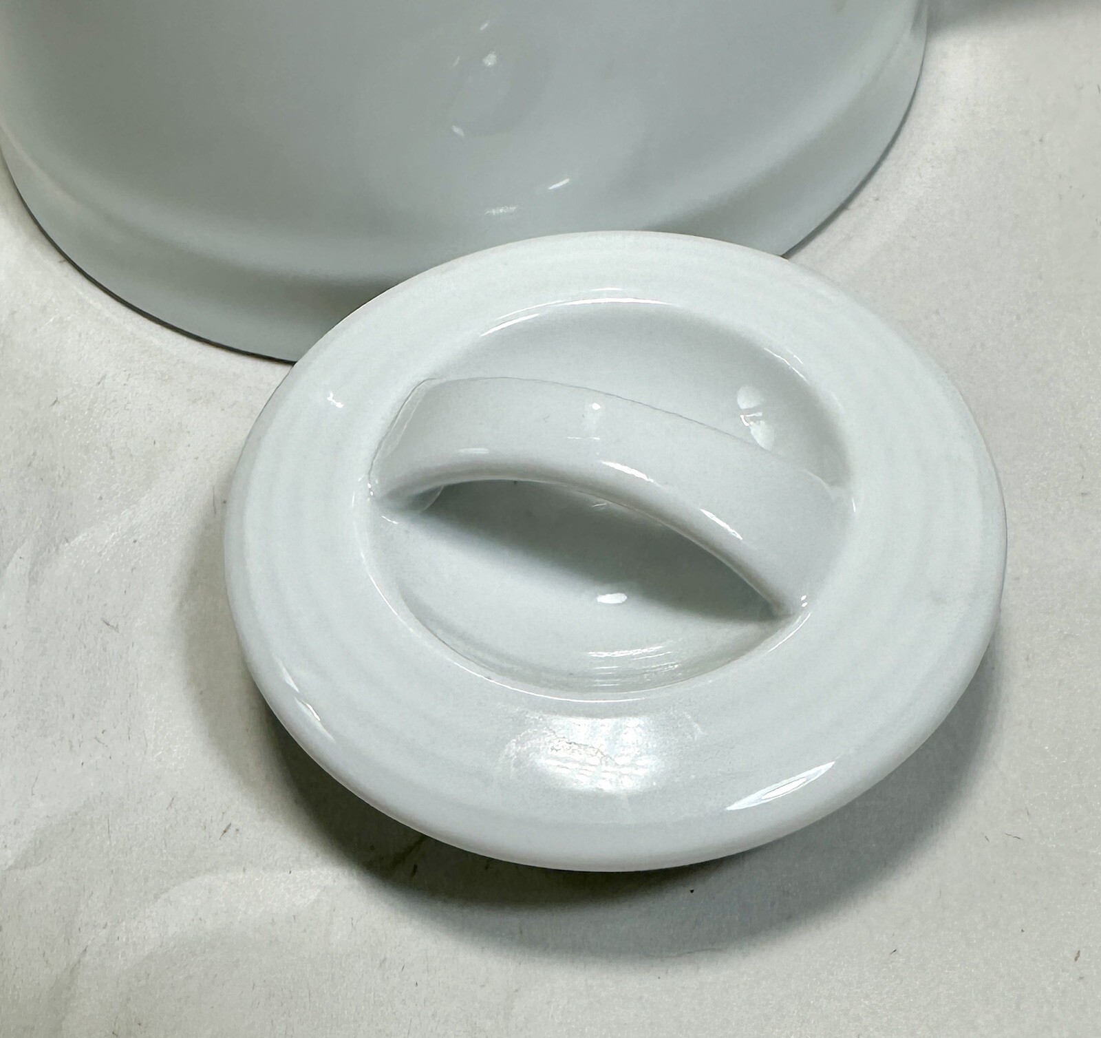 William Sonoma Brasserie White Coffee Pot / Tea Pot - 4" Tall - Japan - Image 9