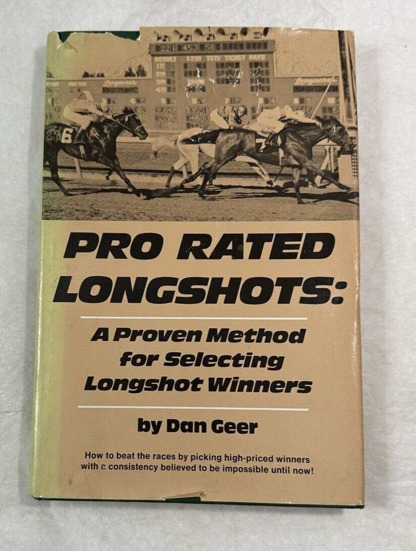 Dan Geer - Pro Rated Longshots - 1975 1st Ed. - Horse Race Betting - Vintage