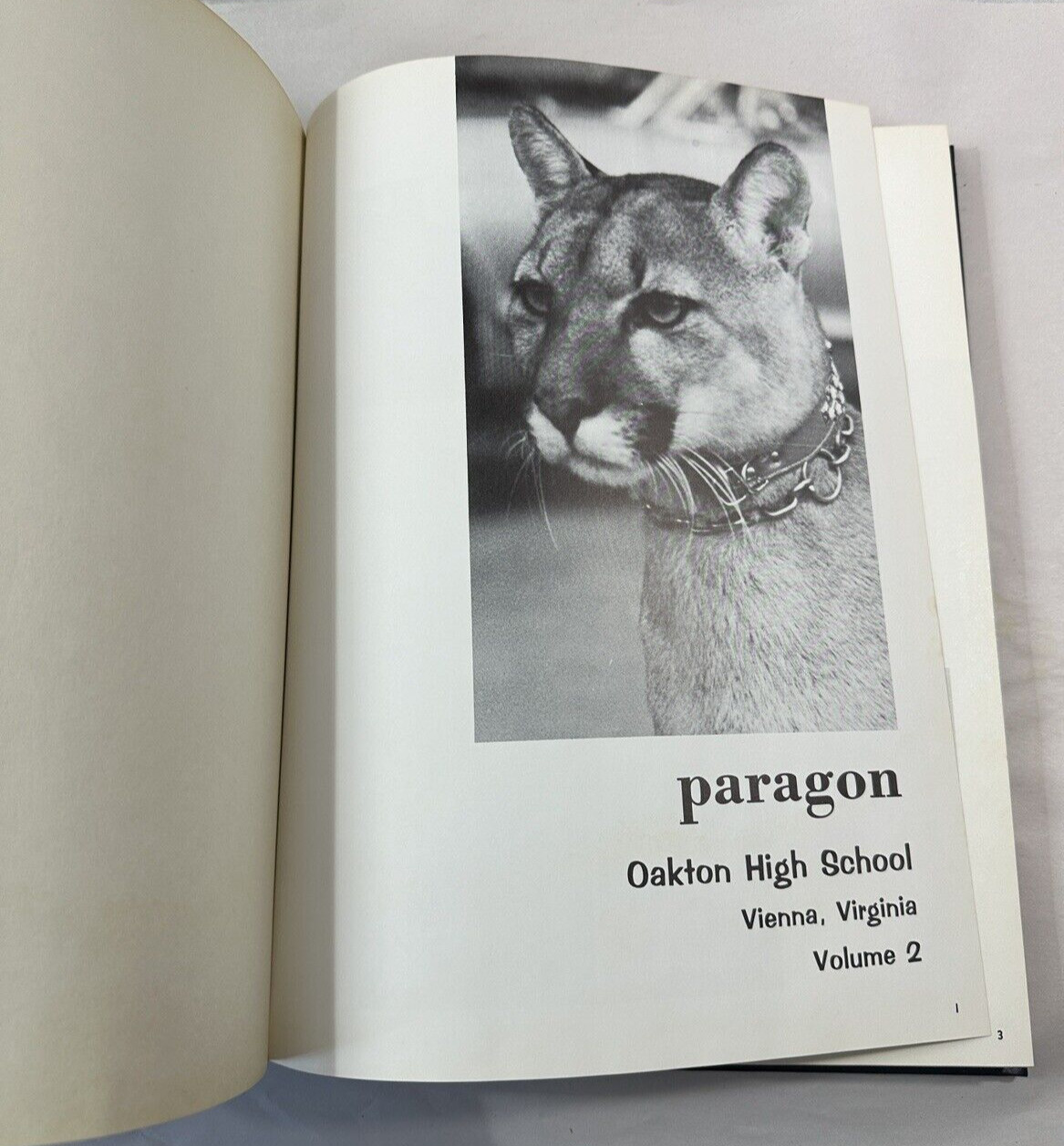 1969 Oakton High School Yearbook -Paragon - Vienna, Virginia - Image 1
