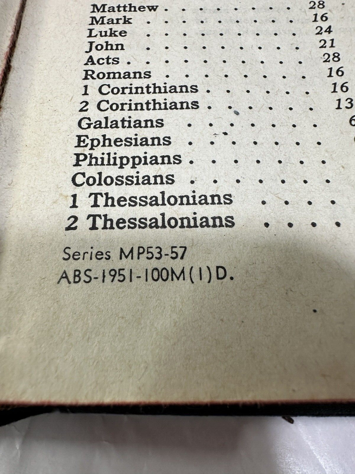 1951 Old and New Testaments - American Bible Society - Image 2