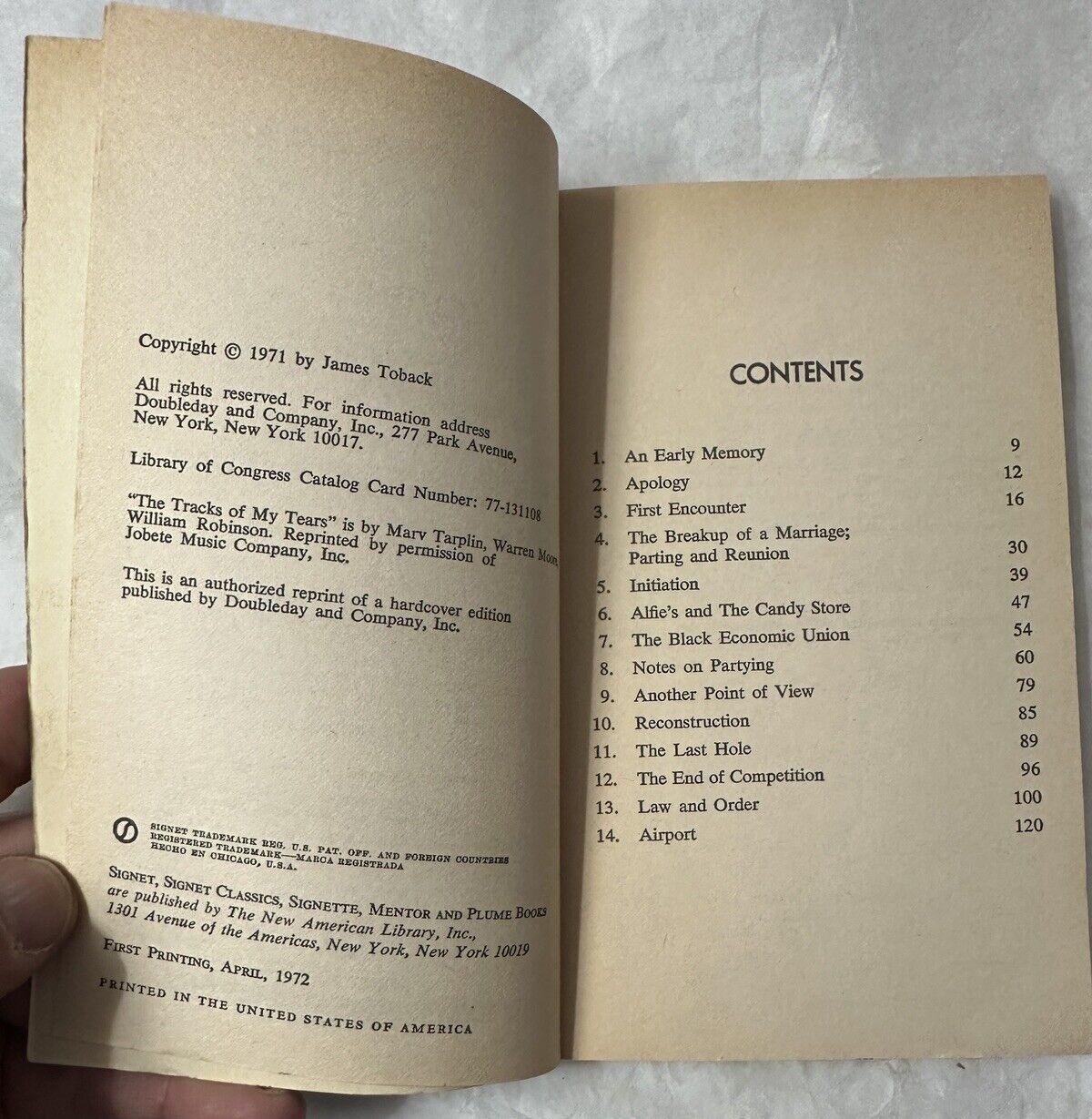 Jim by James Toback -  Memoir of Jim Brown 1972 Signet First Printing Paperback - Image 1