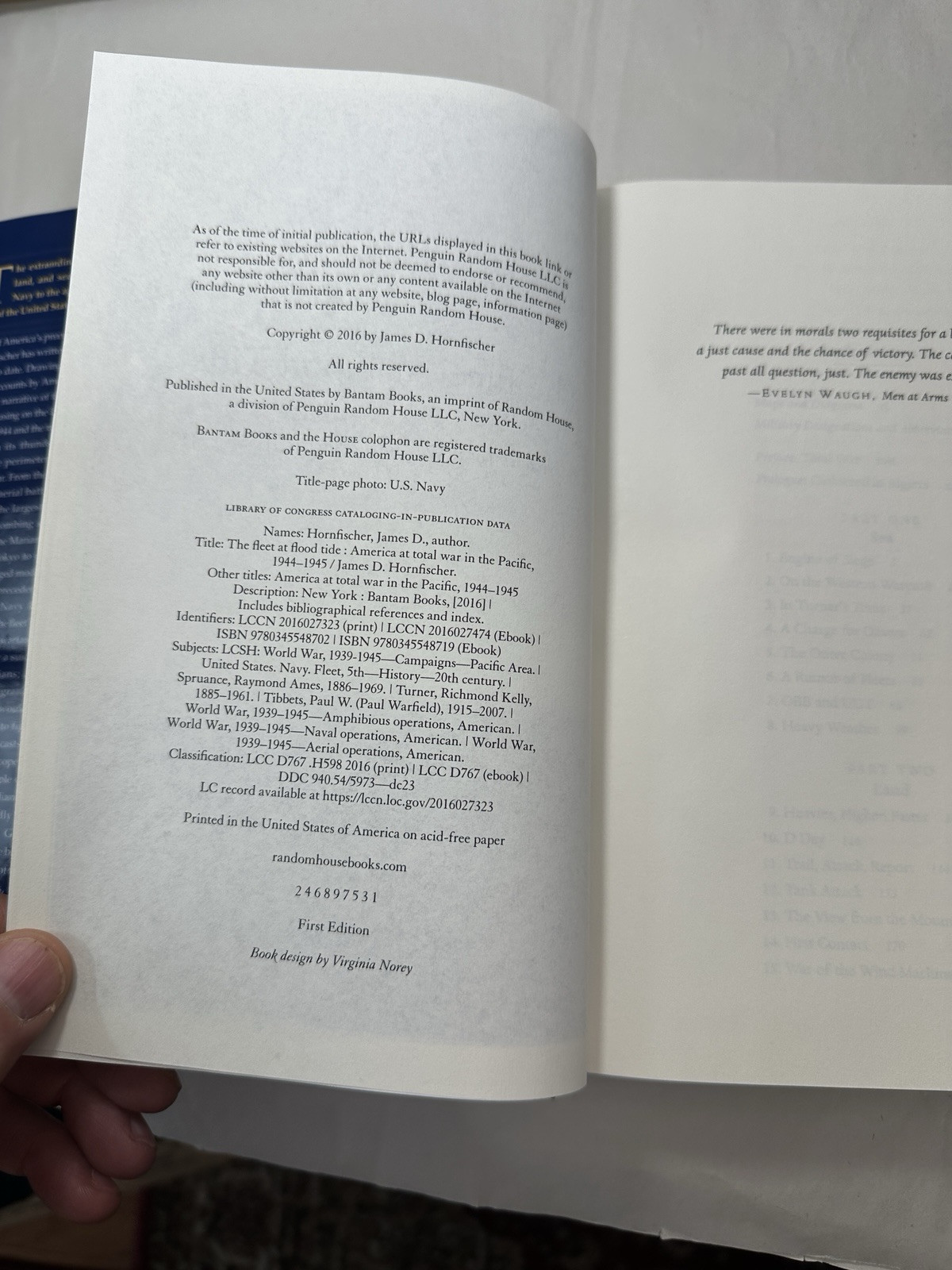 The Fleet at Flood Tide - James D. Hornfischer - Immaculate First Edition HC/DJ - Image 1