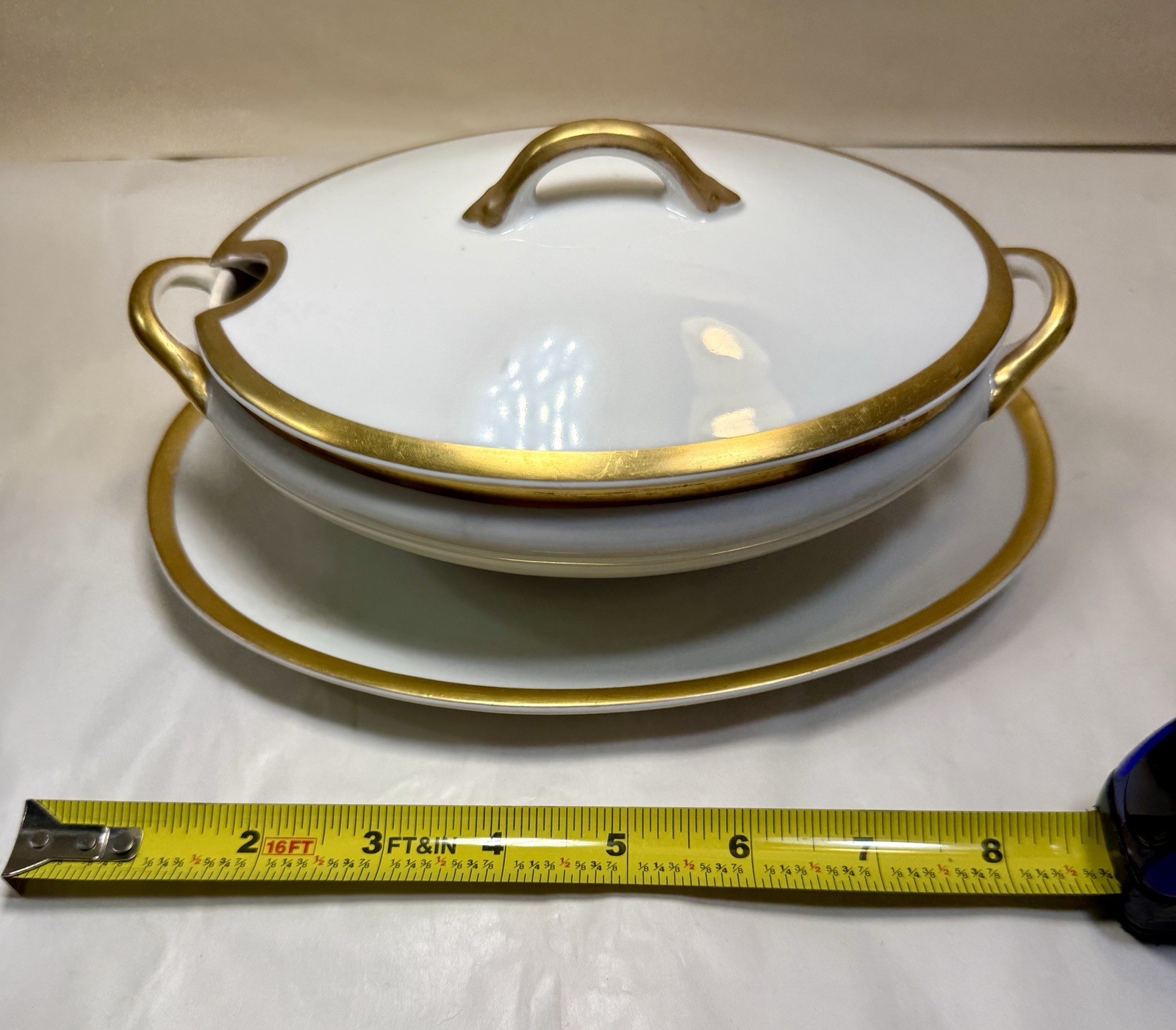 Antique Dulin & Martin Co. Porcelain Lidded Dish / Gravy Boat - GDA Limoges - Image 2