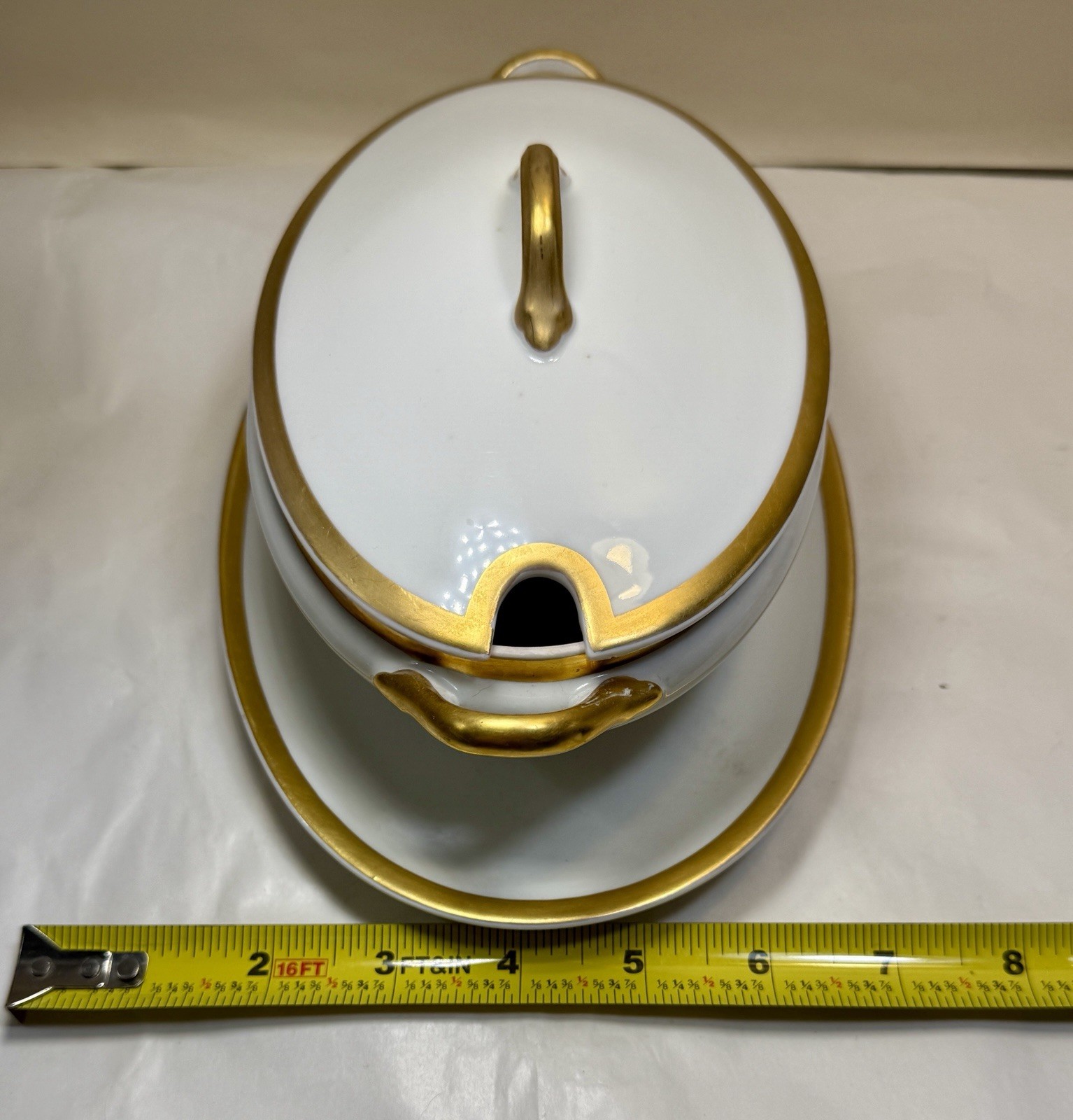 Antique Dulin & Martin Co. Porcelain Lidded Dish / Gravy Boat - GDA Limoges - Image 3