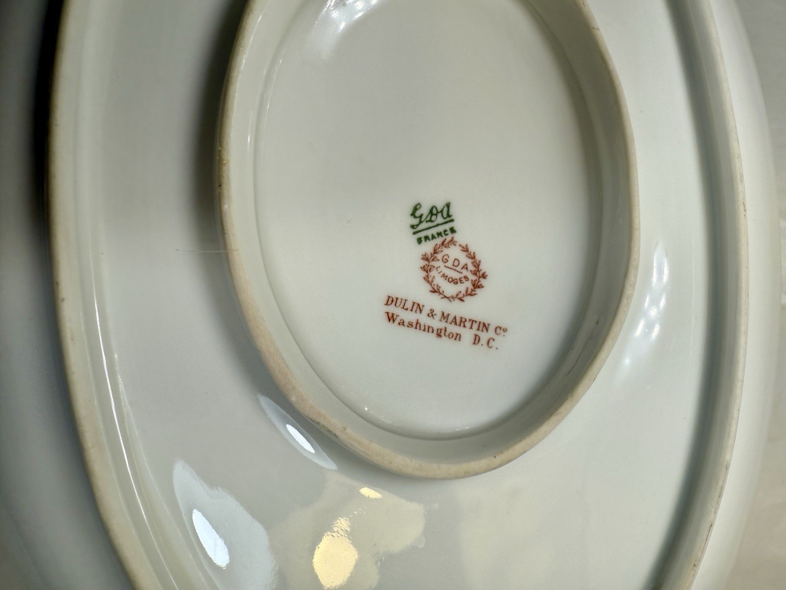 Antique Dulin & Martin Co. Porcelain Lidded Dish / Gravy Boat - GDA Limoges - Image 7