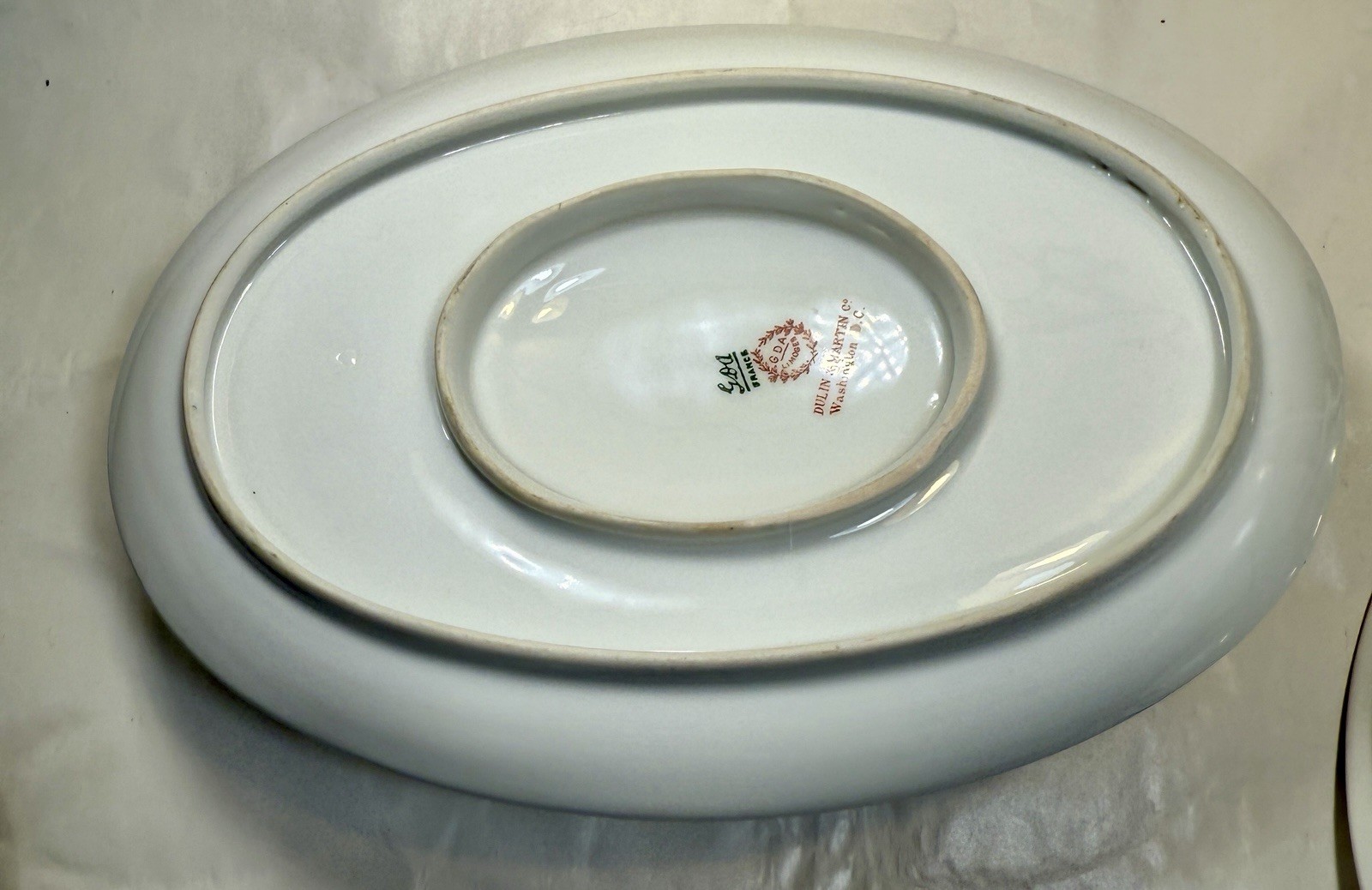 Antique Dulin & Martin Co. Porcelain Lidded Dish / Gravy Boat - GDA Limoges - Image 9