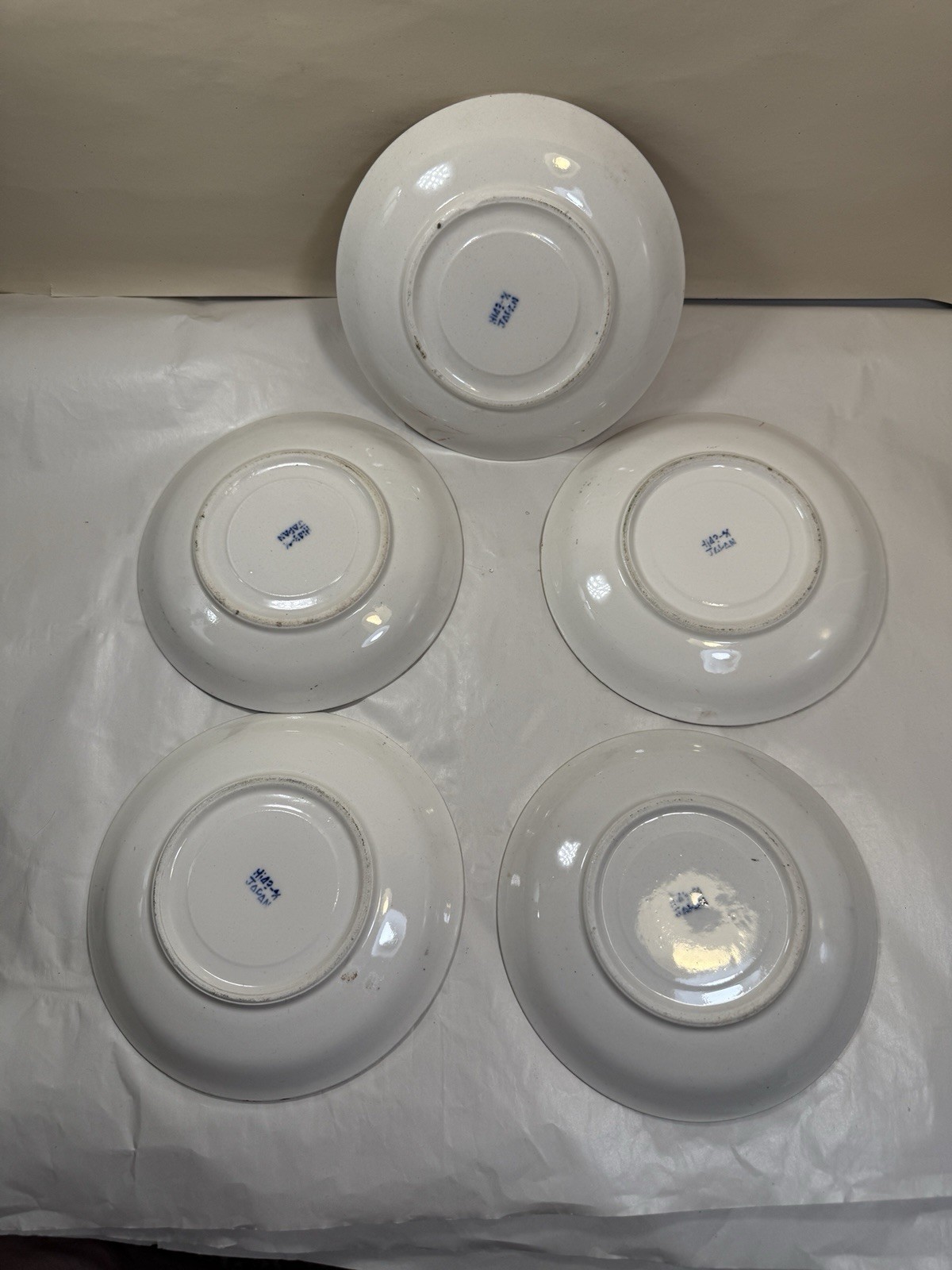 Set of Four Tea Cups & Saucers Holland Windmill / Sailing Boats - Japan - Image 8