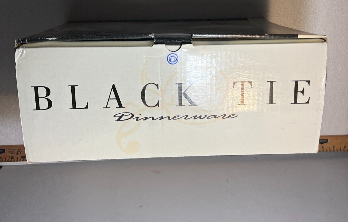 Gibson Black Tie Fine China Service for Four -- New in Box - Image 13