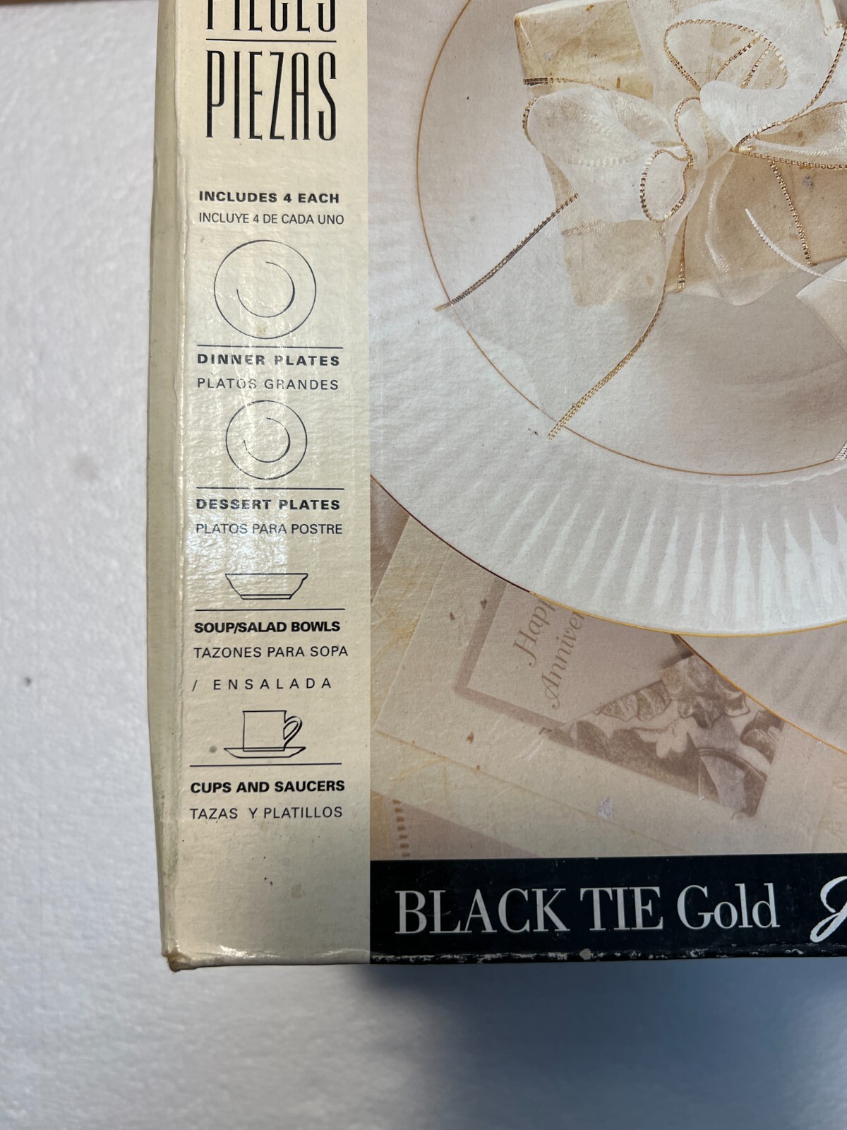 Gibson Black Tie Fine China Service for Four -- New in Box - Image 19