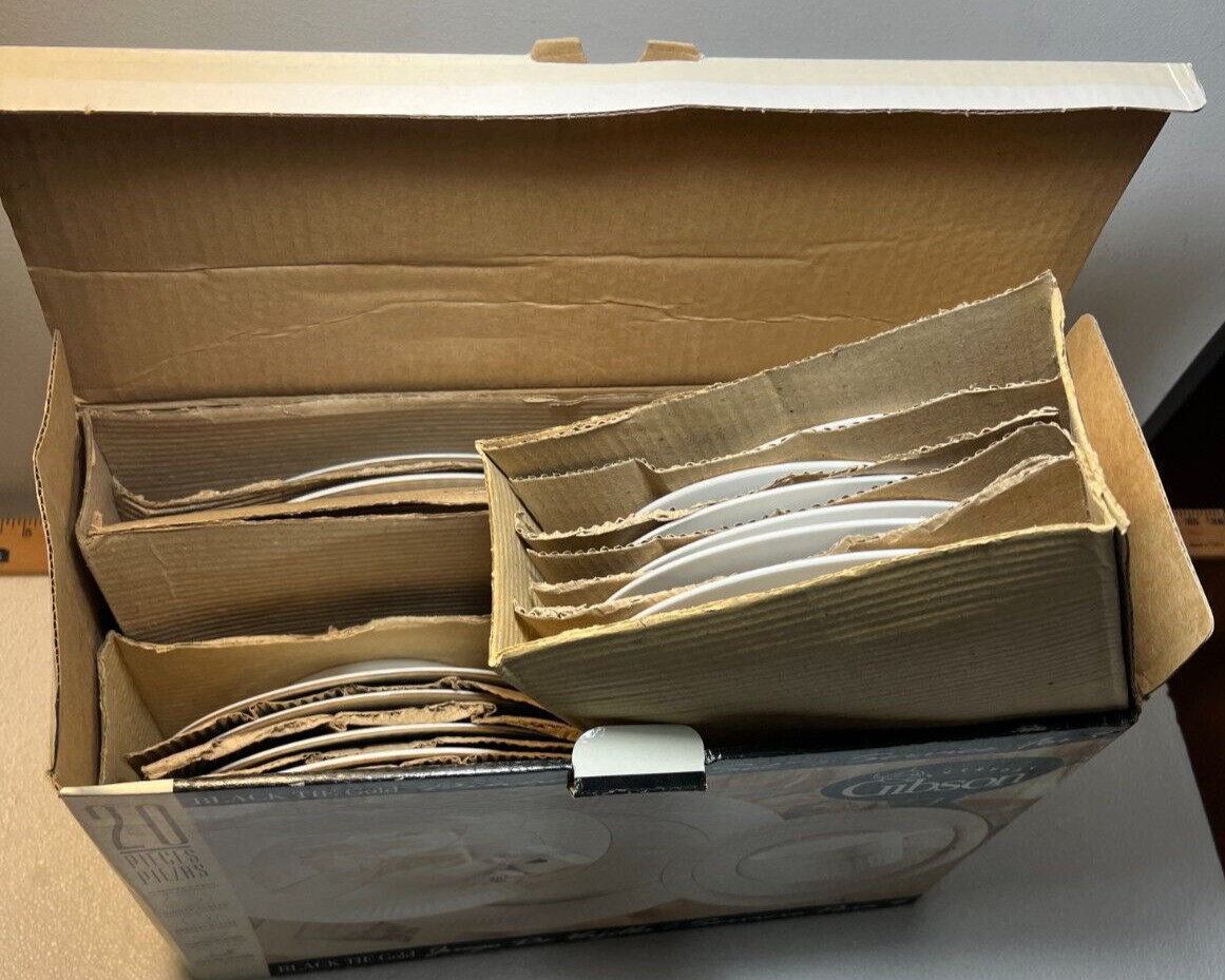 Gibson Black Tie Fine China Service for Four -- New in Box - Image 9