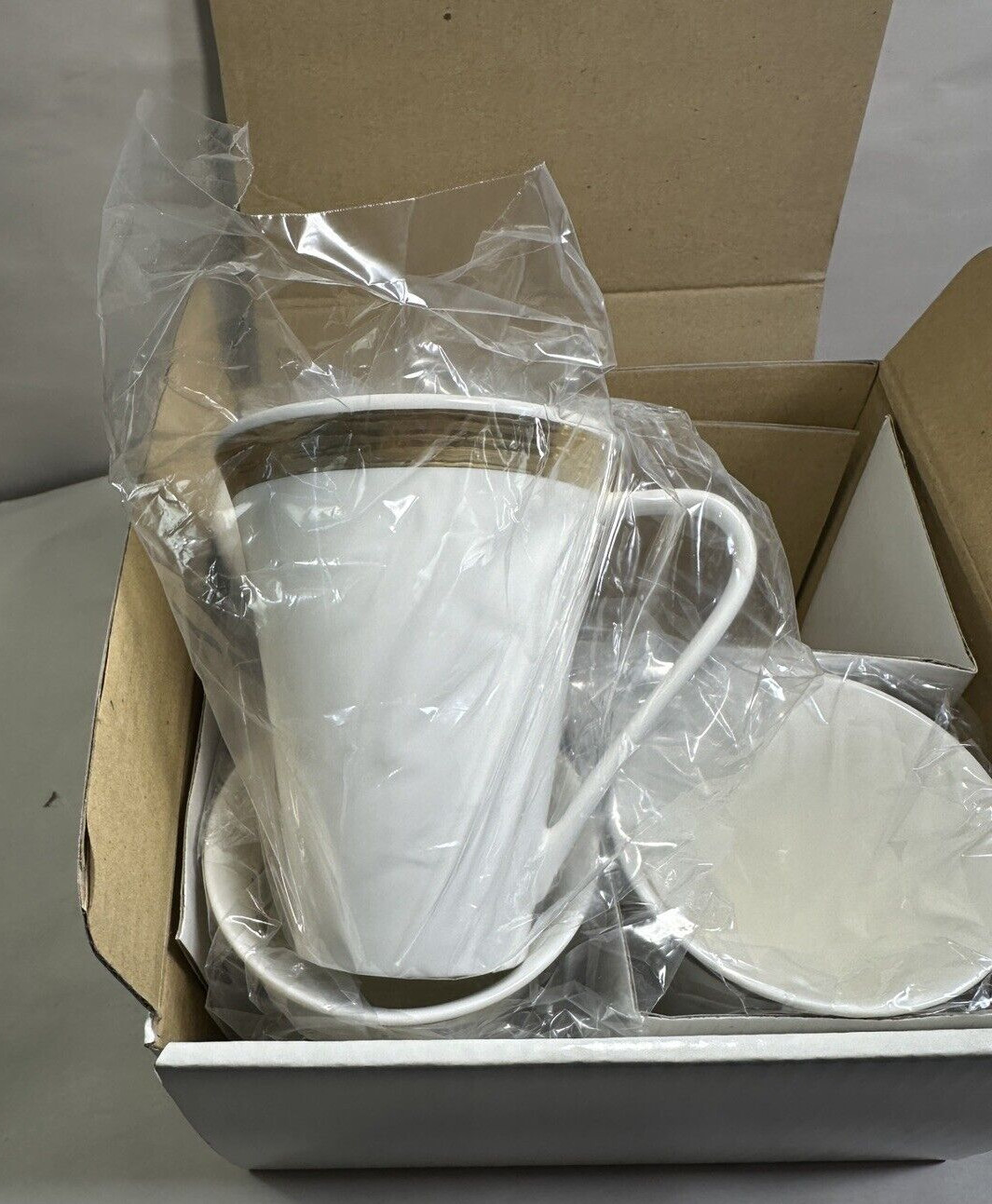 Set of Four Sasaki Beechwood Gold 5" Mugs - New in Box - 17029-31 - Image 2