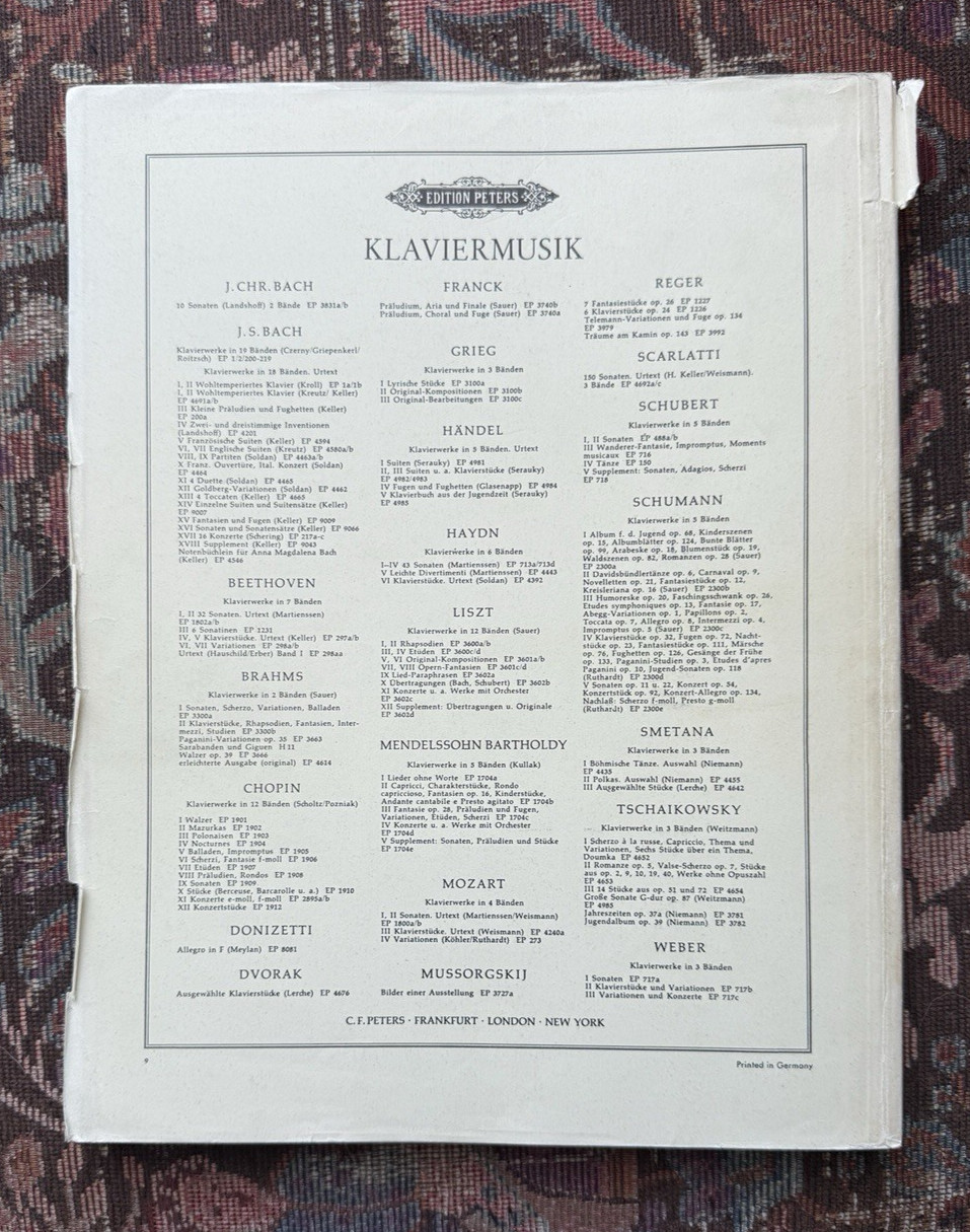 Haydn Trios Volume II No. 192b - Edition Peters - Piano and Violin Parts - Image 4