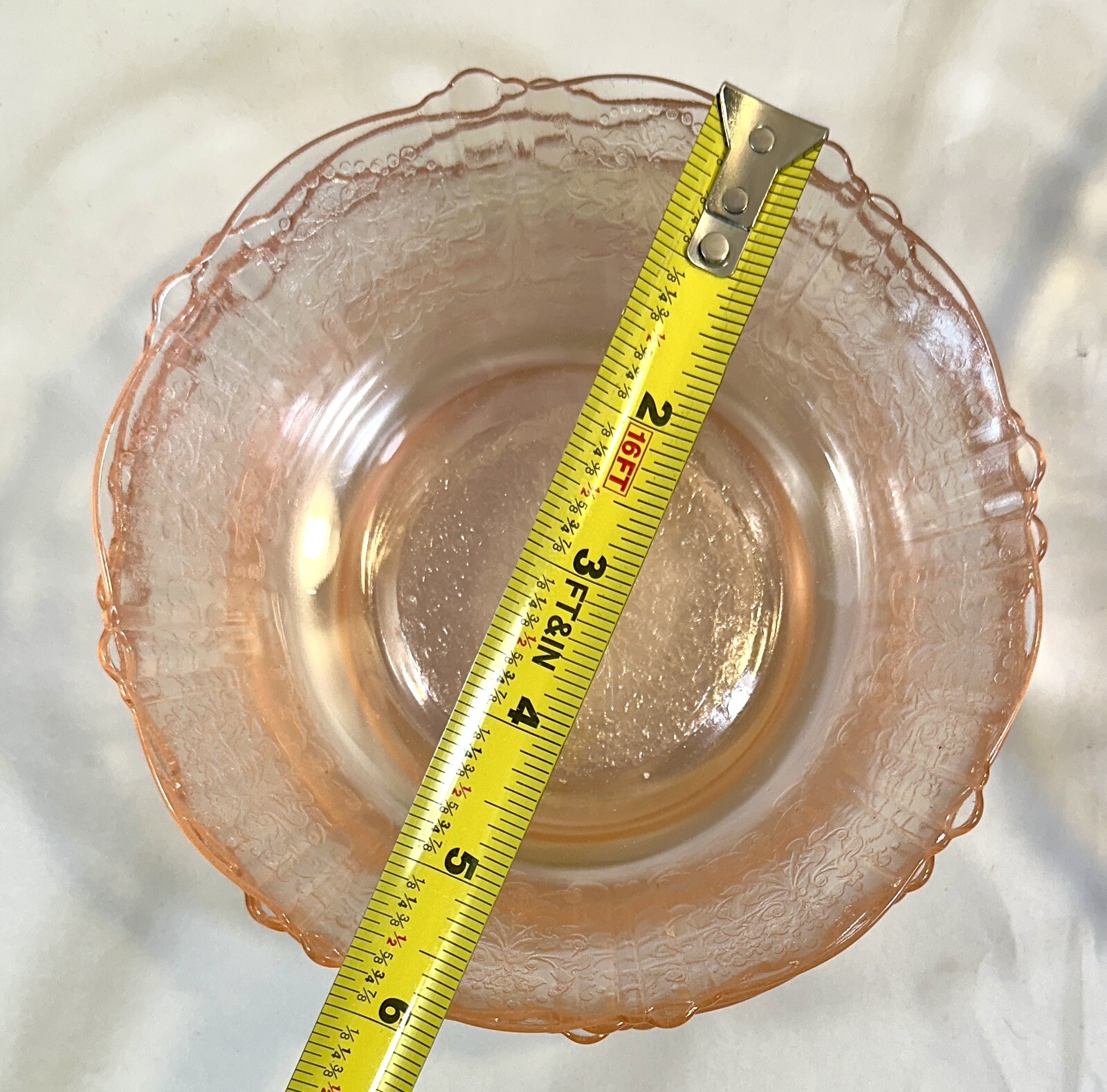 American Sweetheart Pink Depression Glass Berry Bowl Set 6 Pieces - Image 14