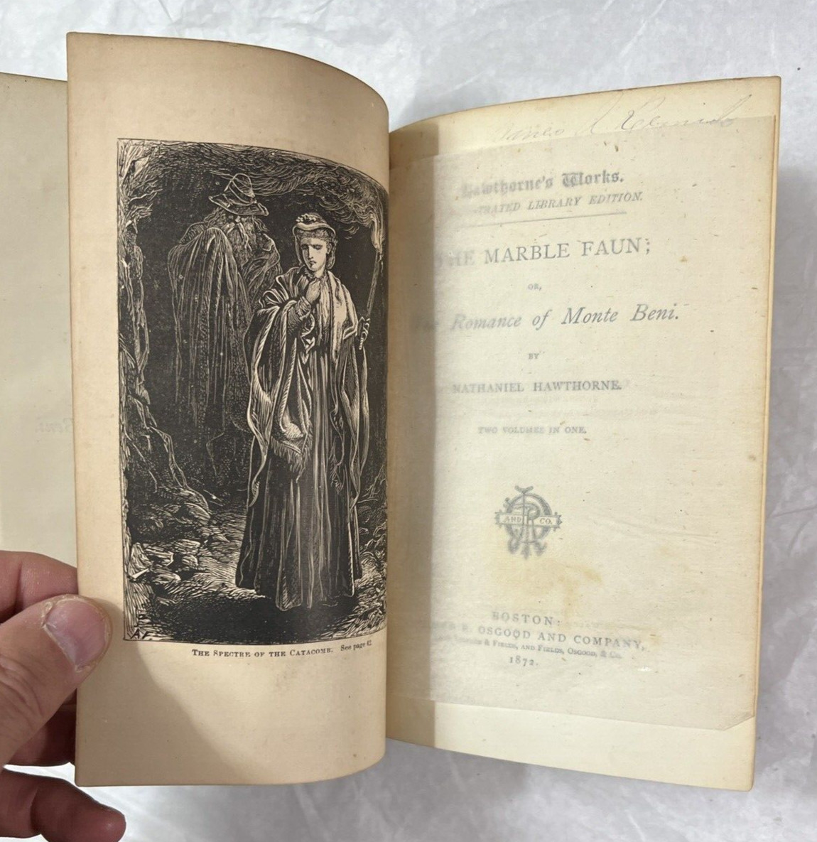 Nathaniel Hawthorne's Works Illustrated: The Marble Faun (Two Volumes in One) - Image 3