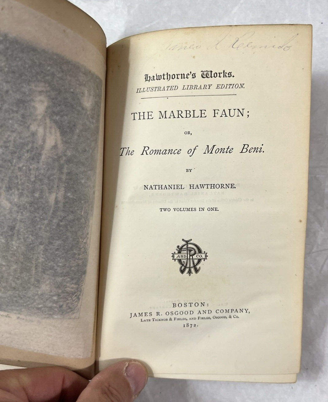 Nathaniel Hawthorne's Works Illustrated: The Marble Faun (Two Volumes in One) - Image 4