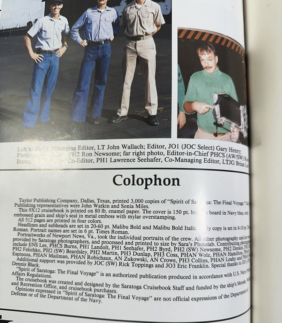 Spirit of Saratoga: The Final Voyage - 1994 - Taylor Publishing Co. - Brand New - Image 3