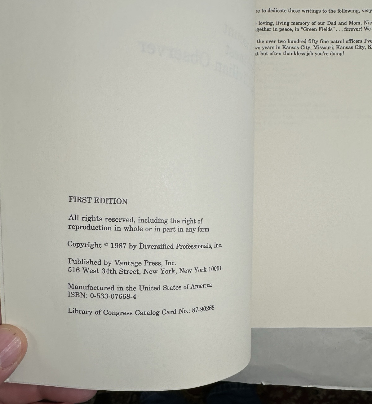 I Ride With Kansas City's Finest - Dr. D. M. Adams, 1988 - Image 2