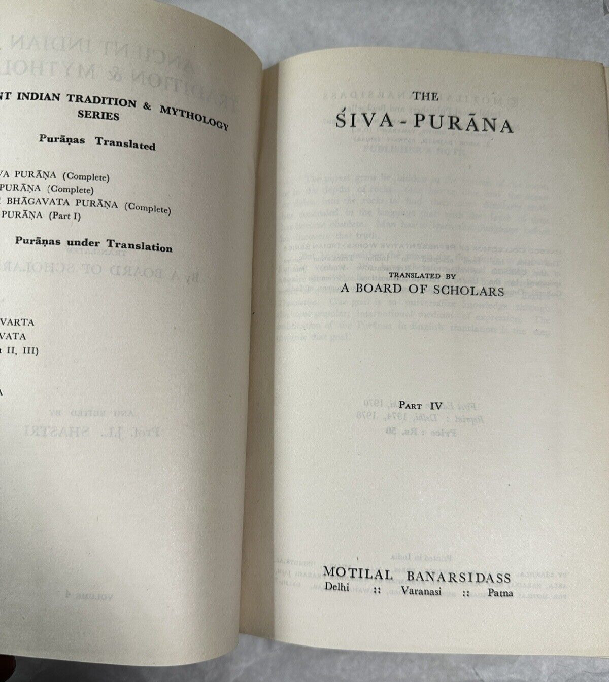 Siva Purana (AITM) Vols 3 and 4: Ancient Indian Tradition And Mythology HC - Image 9