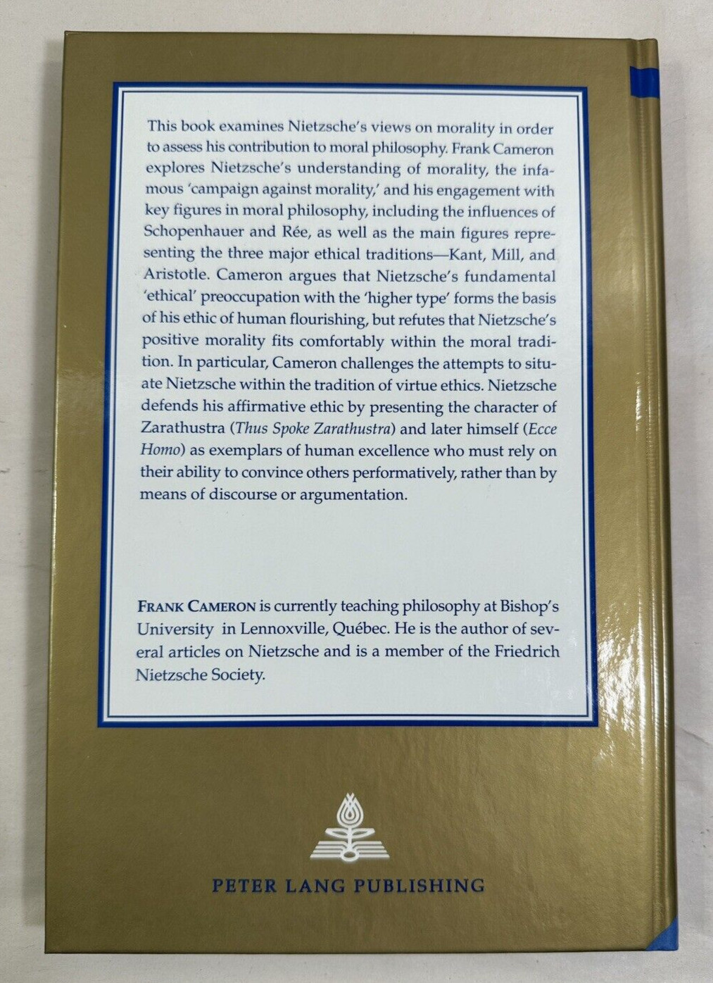 Nietzsche and the ‘Problem’ of Morality - Frank Cameron - HC - UNREAD COPY - Image 7