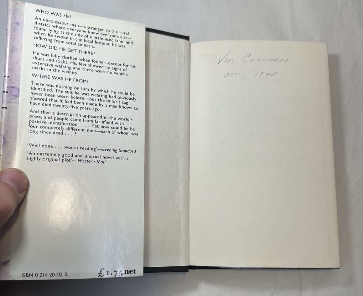 Man out of Nowhere - LP Davies, 1975 - HC/DJ - Image 2