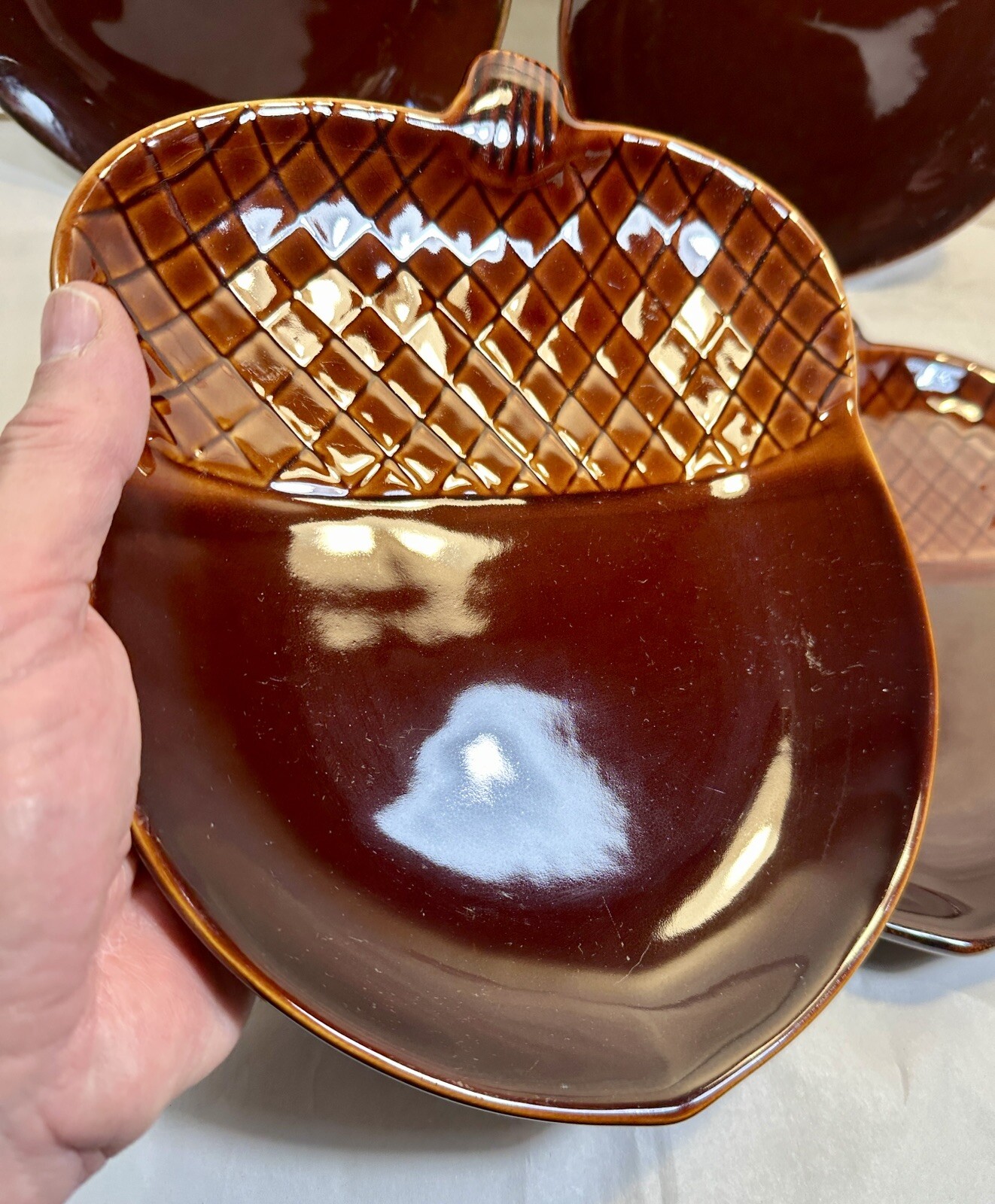 Set of 4 Better Homes and Gardens Acorn Salad Plates - Heritage Collection - EUC - Image 1