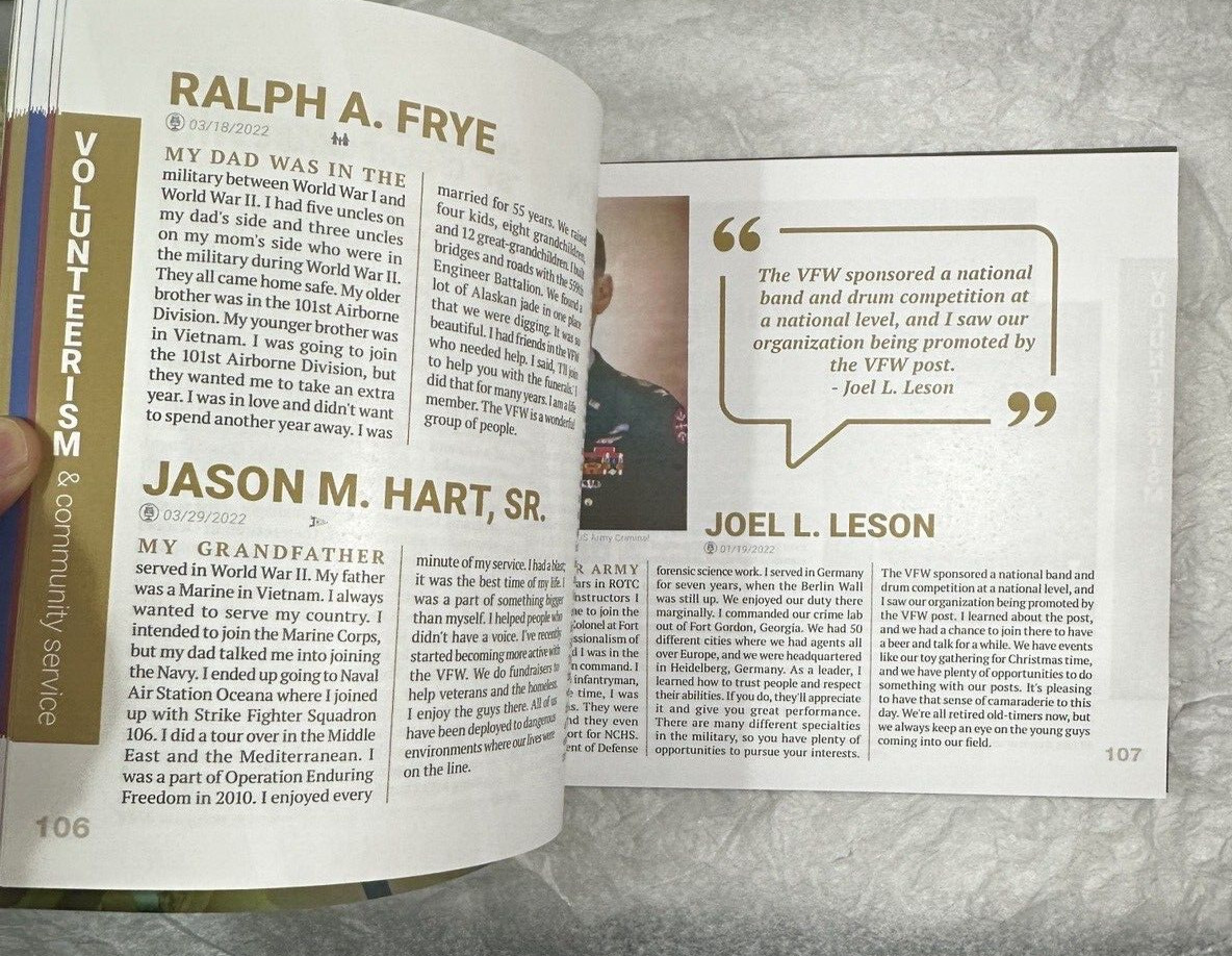 In My Words The Oral History Project 2022 - Veterans of Foreign Wars - Virginia - Image 9