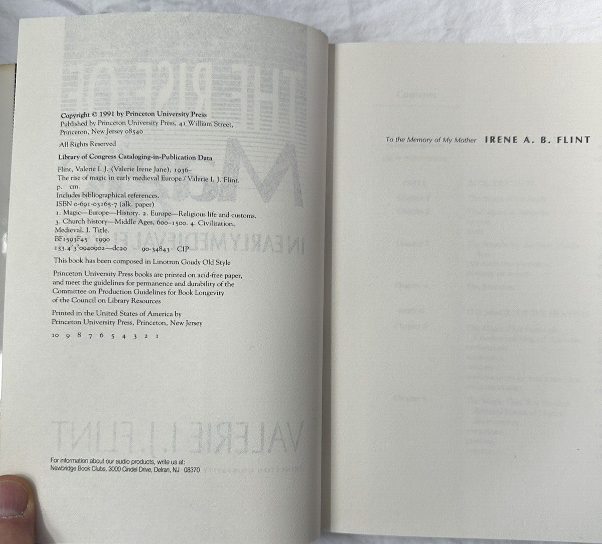 The Rise of Magic in Early Medieval Europe - Valerie Irene Jane Flint - HC/DJ - Image 2