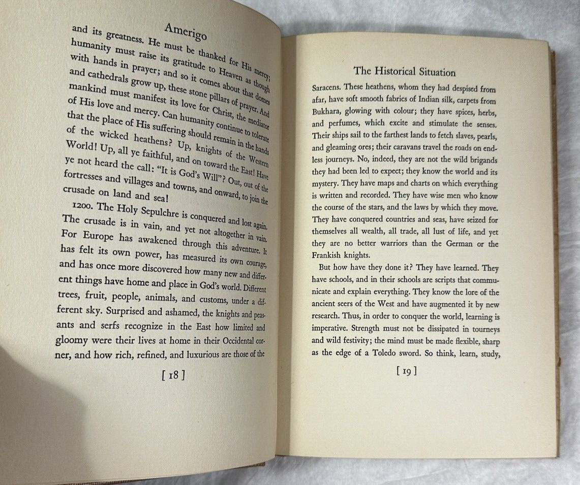 Stefan Zweig AMERIGO A Comedy of Errors in History 1st Edition 1st Printing 1942 - Image 12