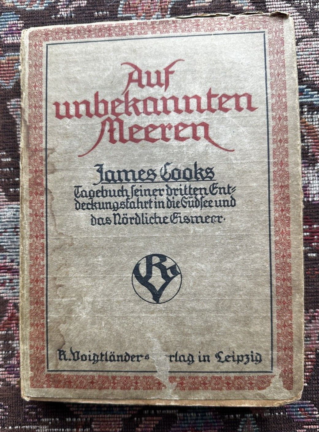 On unknown seas:  James Cook's diary of his third voyage of discovery ... 1912