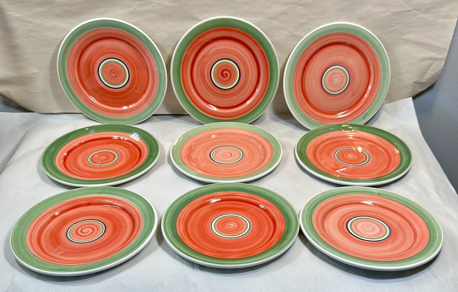 1800-1998 Dudson Artisan Finest Vitrified 6-3/8” Bread Plate UK Made - Set of 9