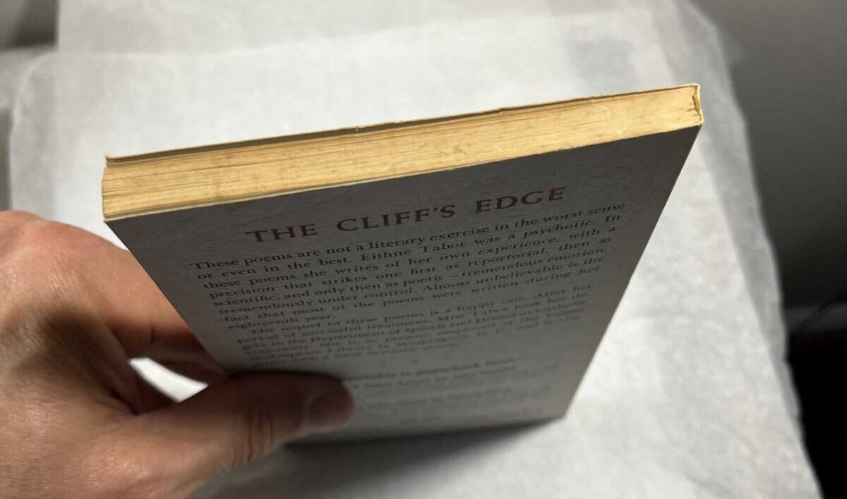 The Cliff's Edge: Songs of a Psychotic - Eithne Tabor - Paperback, 1959 - Signed - Image 6