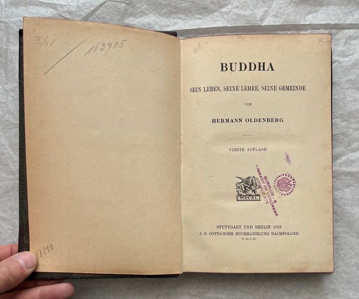 Buddha - Sein Leben, seine Lehre, seine Gemeinde - Herman Oldenburg - 1903 - Image 3