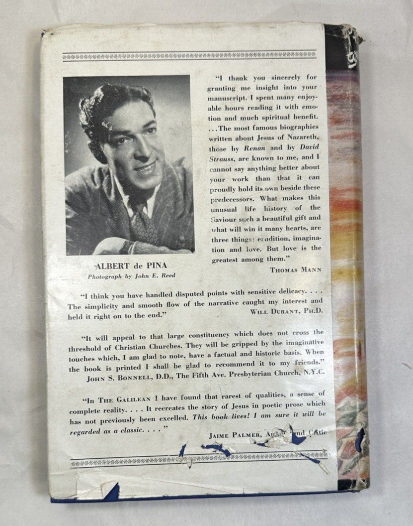 The Galilean A Life Of Jesus - Albert De Pina, Stewart Maclennan - 1945 1st Ed. - Image 8