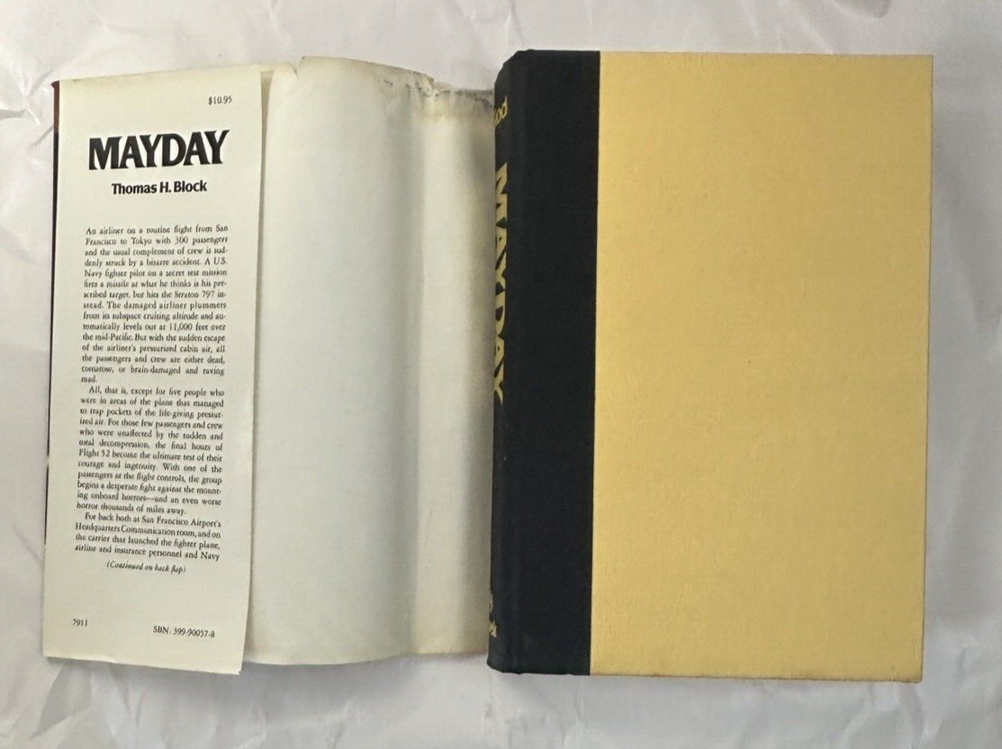 Mayday by Thomas Block -  1st/1st HB, Unclipped DJ - Marek Publishers, 1979 - Image 1
