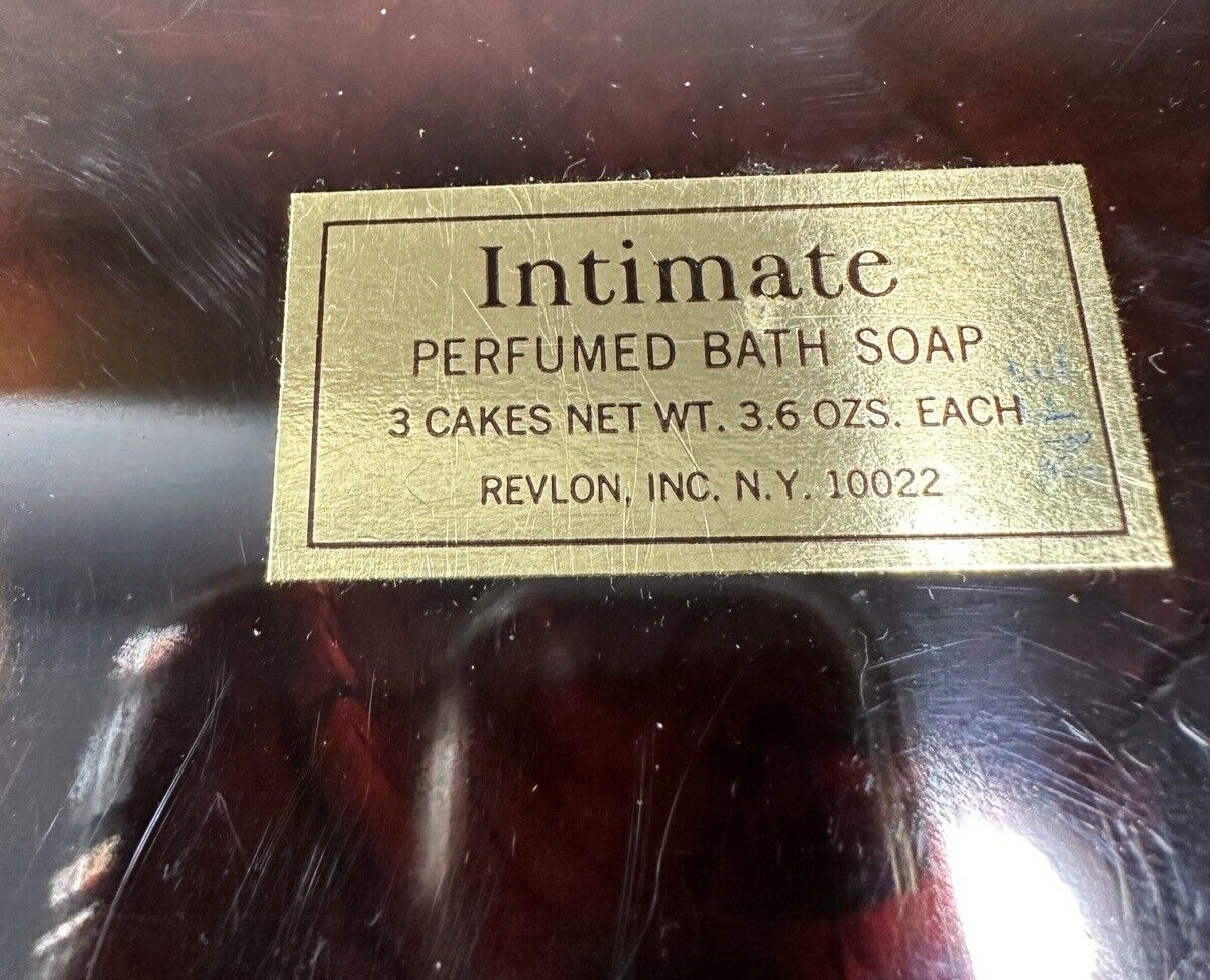 Revlon Intimate Perfumed Bath Soap - New in Plastic - Three Bars 3.6 Ounces Each - Image 6