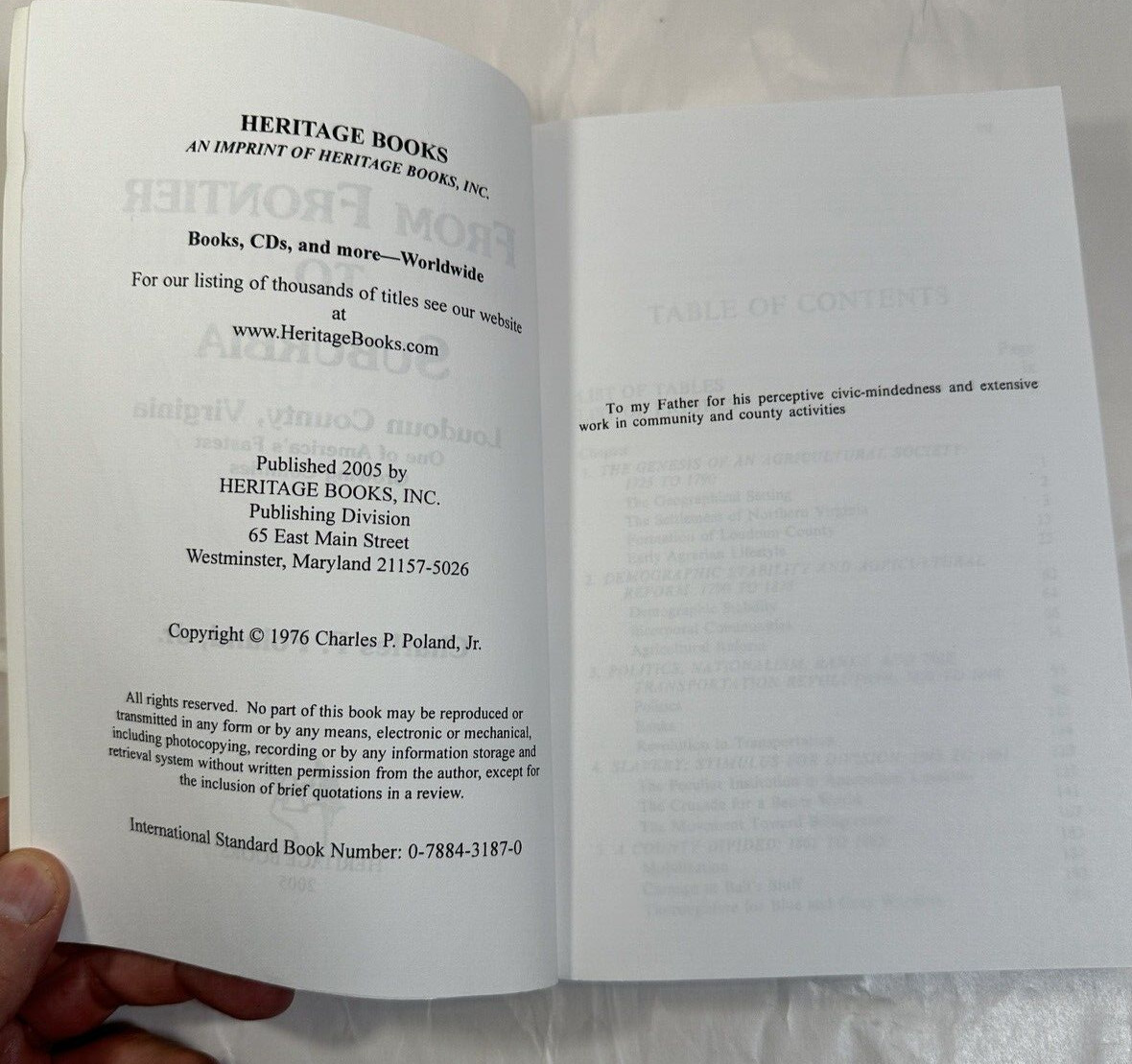 Loudoun County: From Frontier to Suburbia - Charles P Poland - Signed by Author - Image 3