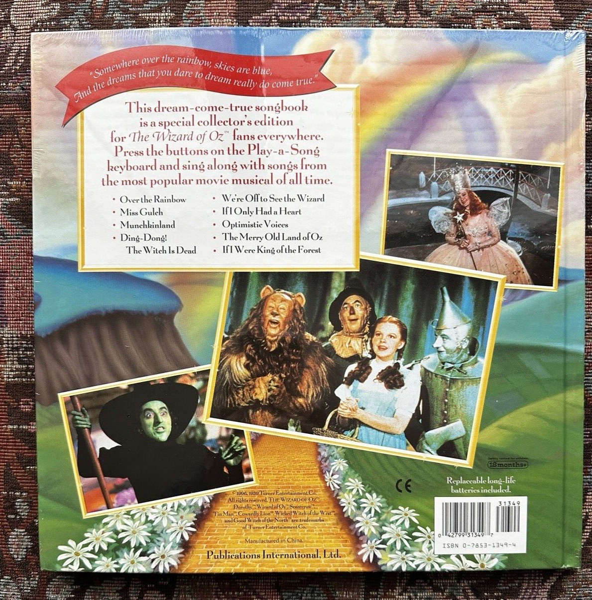 SEALED: The Wizard of OZ 1996 Turner Entertainment Co. Big Story Song Book - New - Image 2