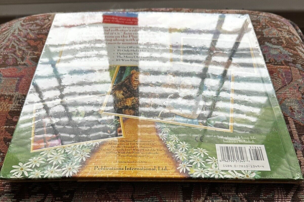SEALED: The Wizard of OZ 1996 Turner Entertainment Co. Big Story Song Book - New - Image 3