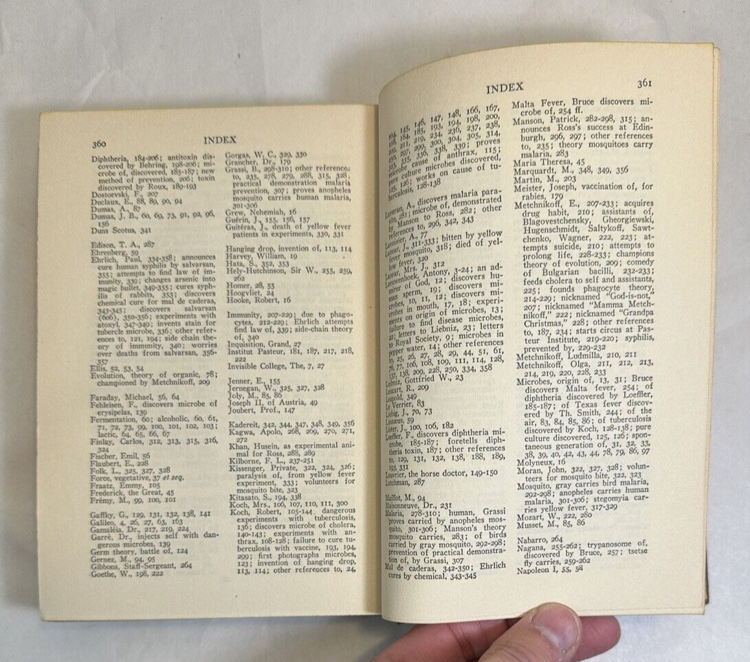 Microbe Hunters by Paul De Kruif - 1926 HC - Blue Ribbon Books - Image 8