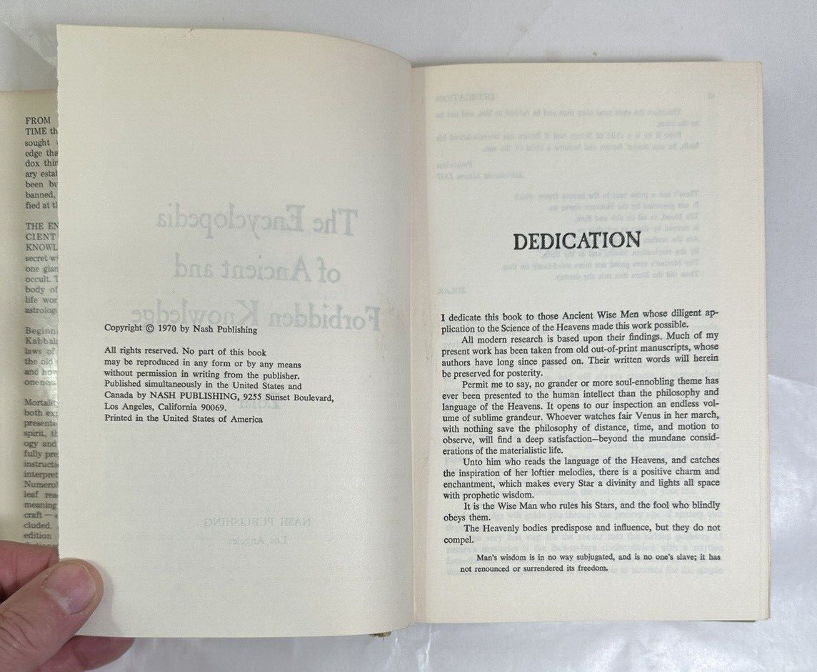 The Encyclopedia of Ancient and Forbidden Knowledge Zolar - BC 1st Edition 1970 - Image 3