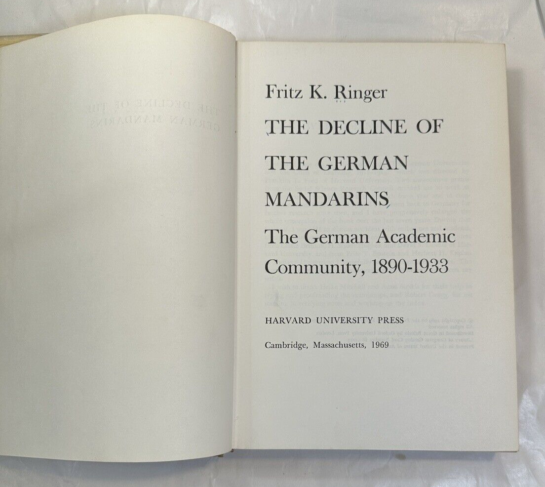 The Decline of the German Mandarins: The German Academic Community Fritz Ringer - Image 3