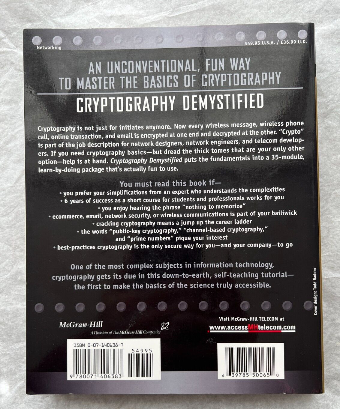 CRYPTOGRAPHY DEMYSTIFIED By John Hershey - Image 1