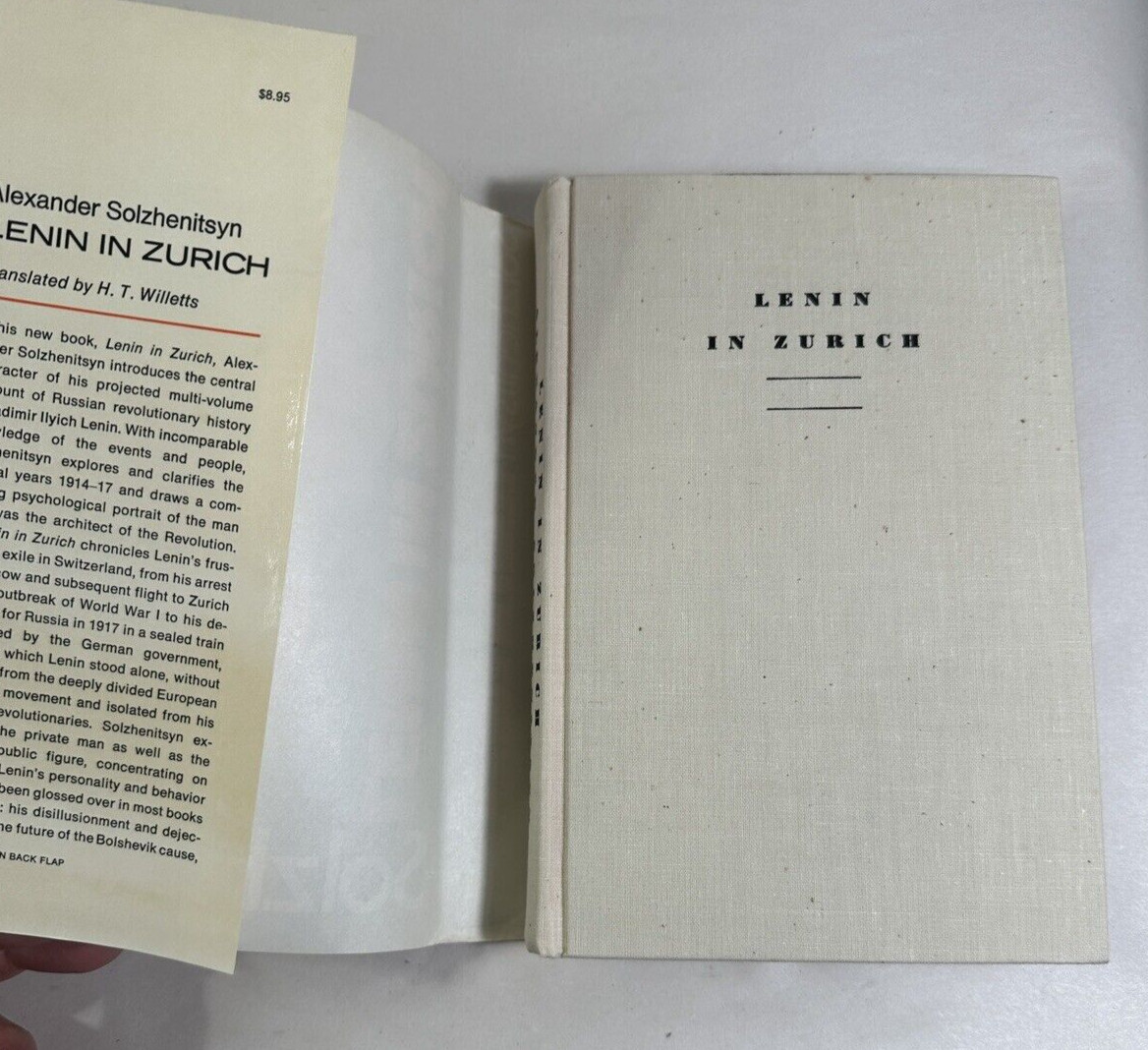Alexander Solzhenitsyn - LENIN IN ZURICH - 1st Edition 1st Printing DJ - Image 2