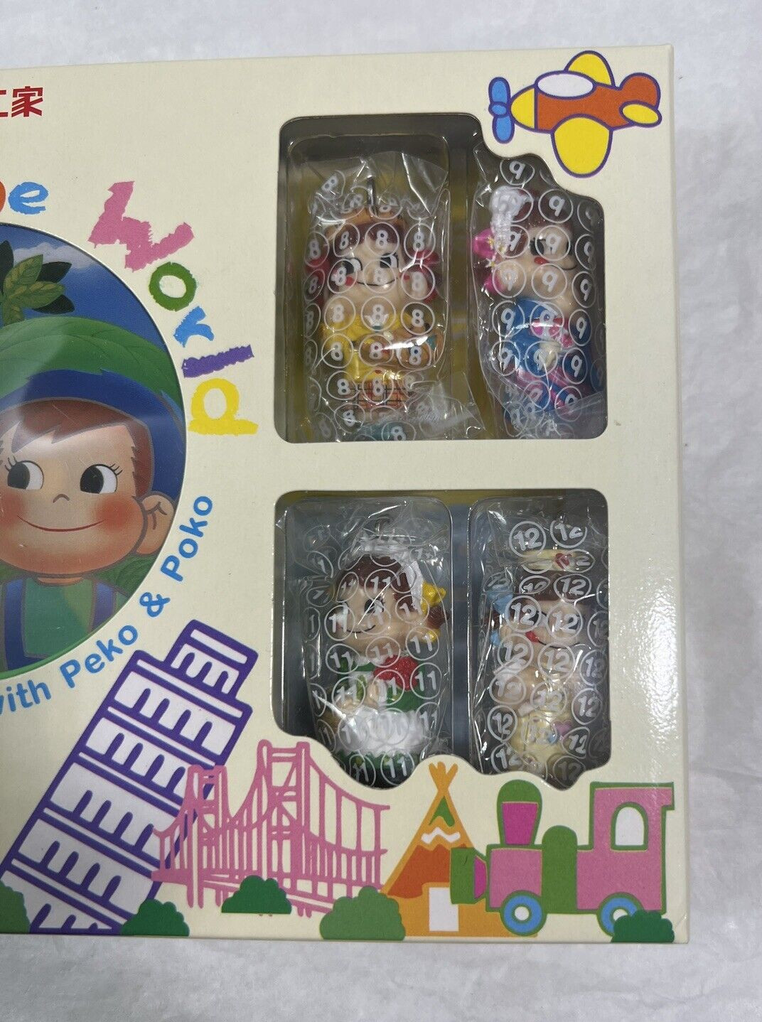 Around the World - Join us With Peko and Poko - New in Box - From Japan - Fujiya - Image 2